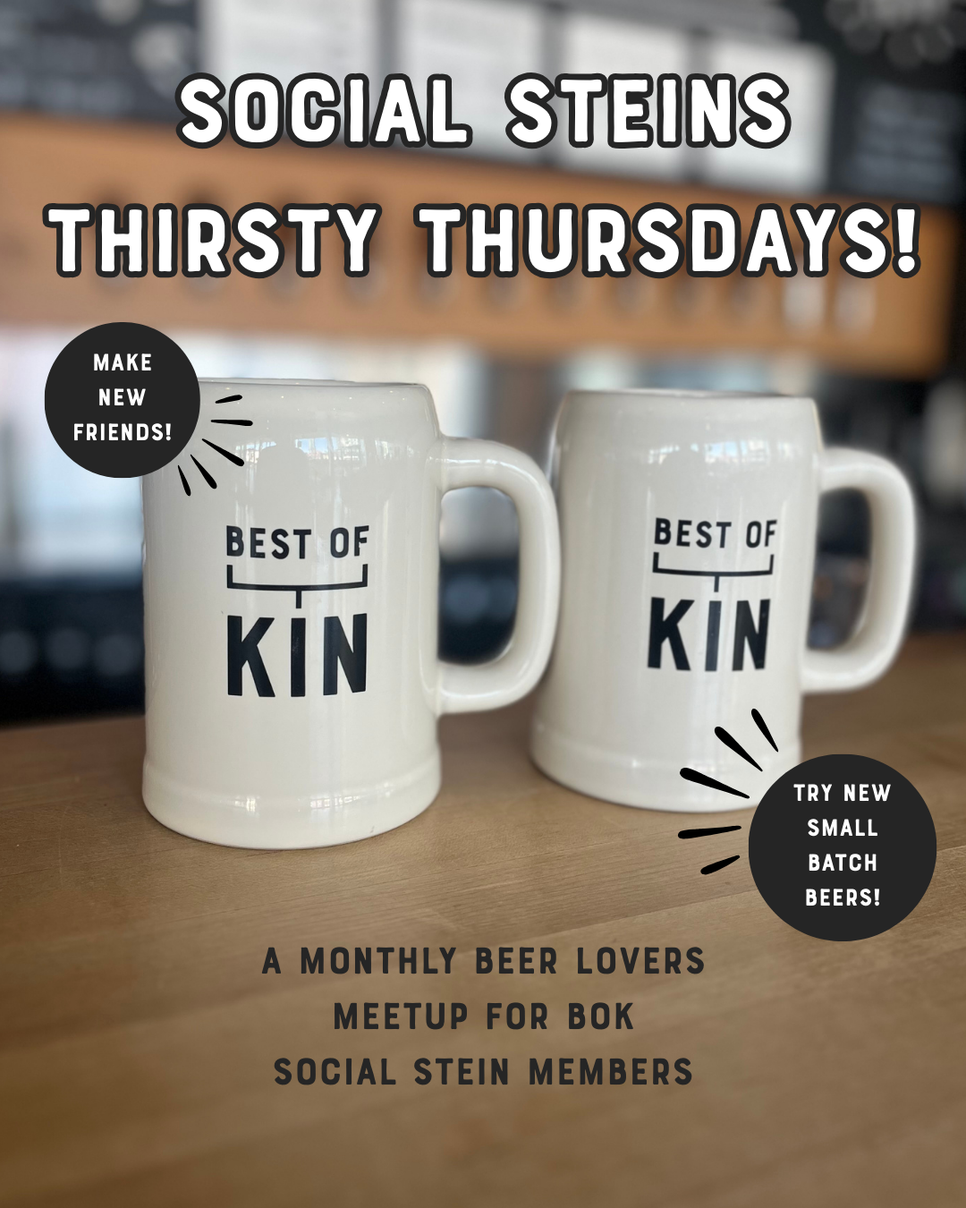 Social Steins Thirsty Thursday Meetup