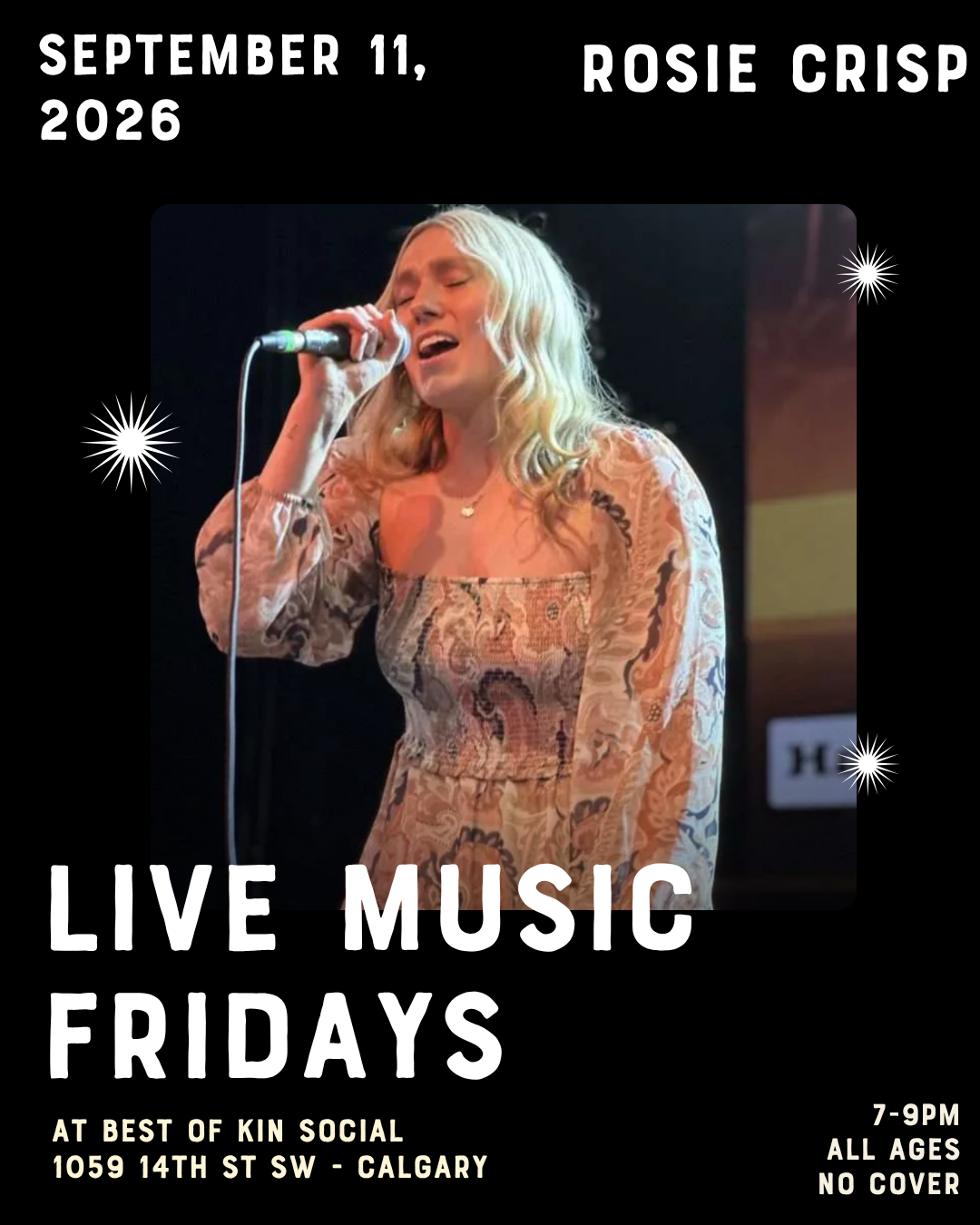 Live Music Fridays: Rosie Crisp