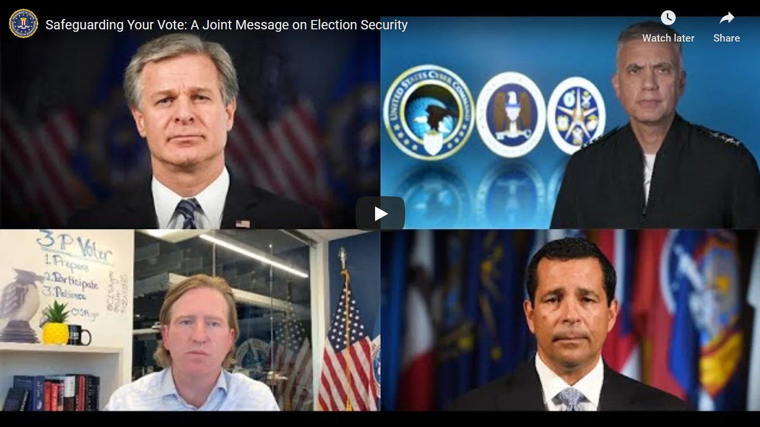 Safeguarding Your Vote: A Joint Message on Election Security