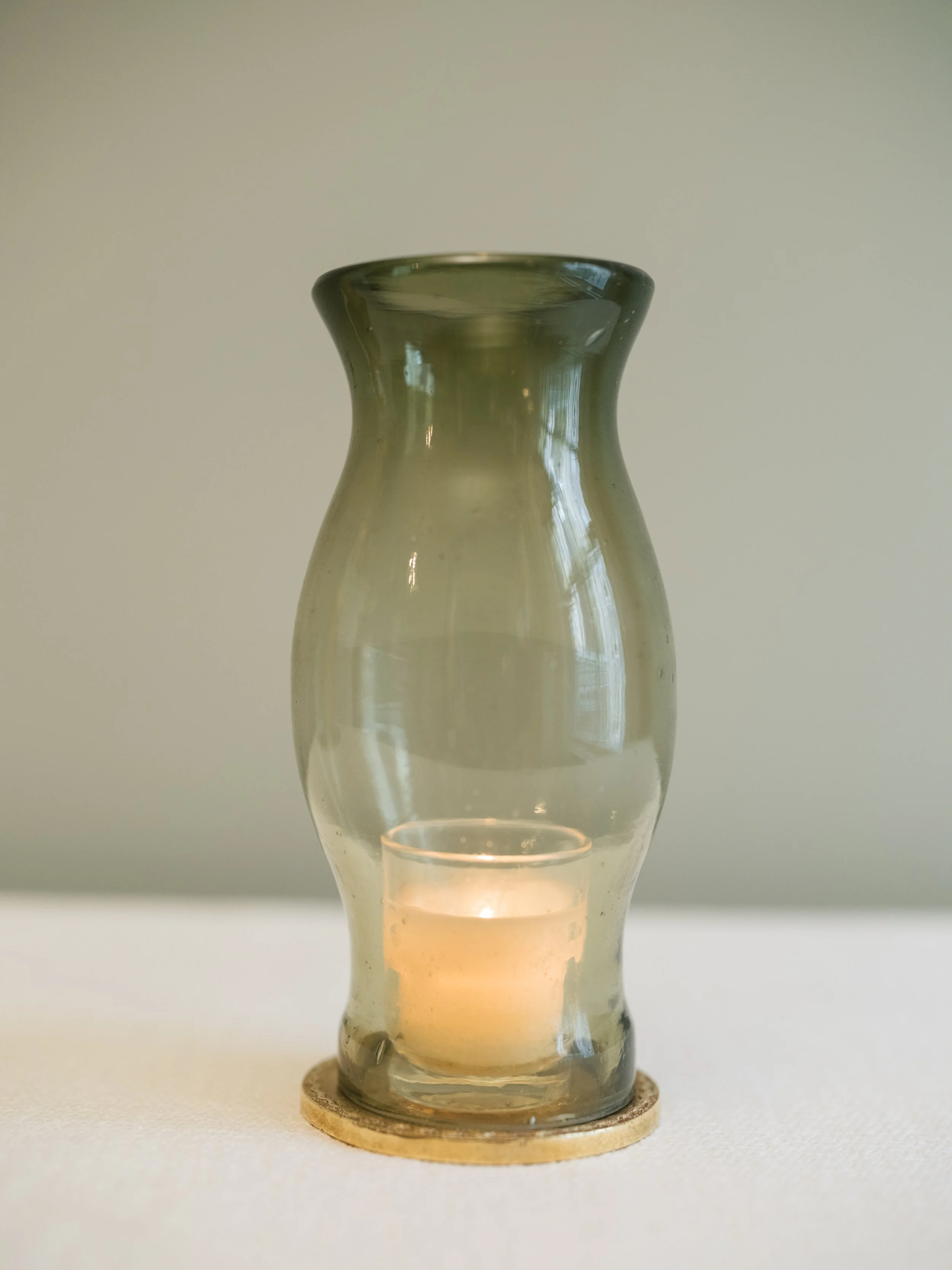 Olive 7" Mini Tabletop Hurricane