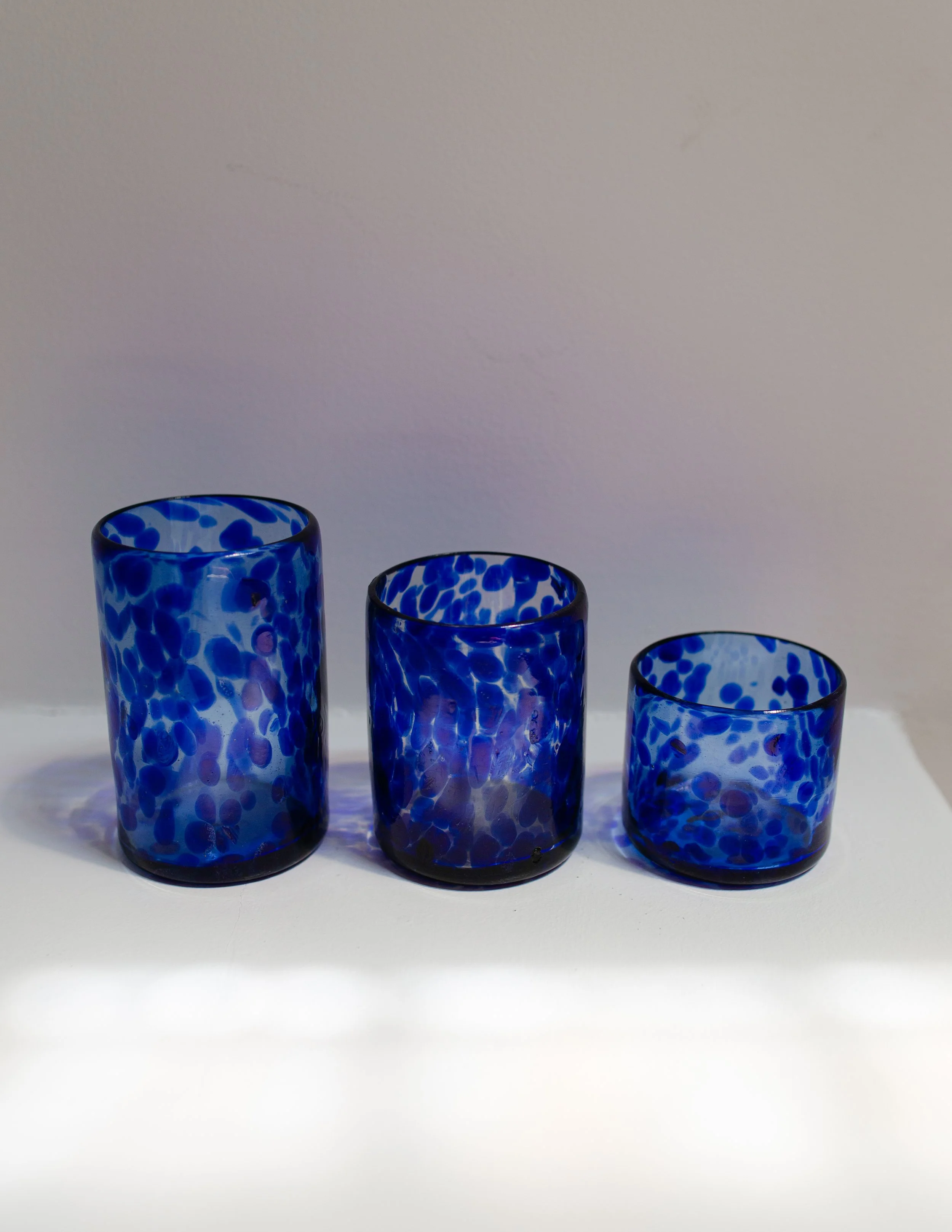 Blue Marble Rocks Glasses