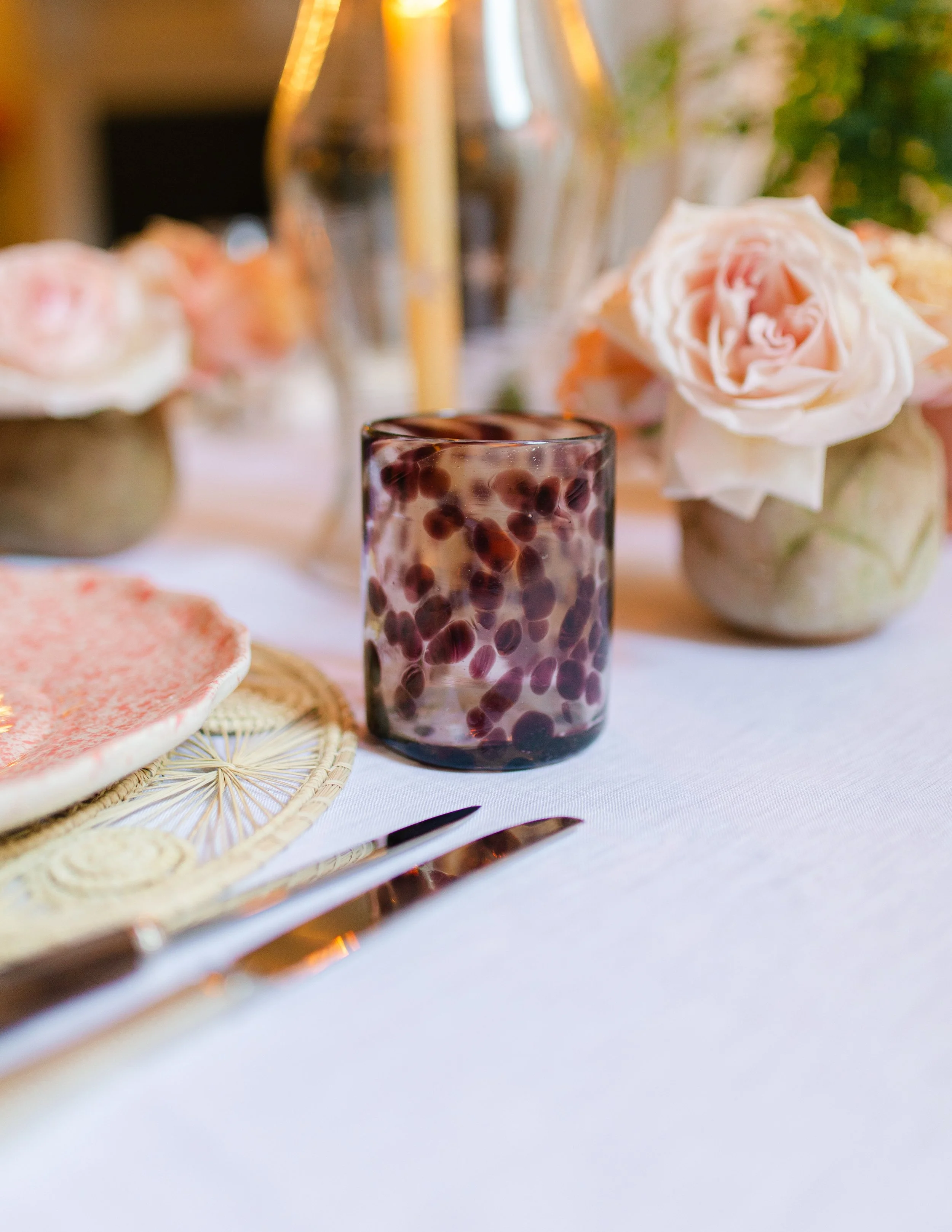 Amethyst Marble Rocks Glasses