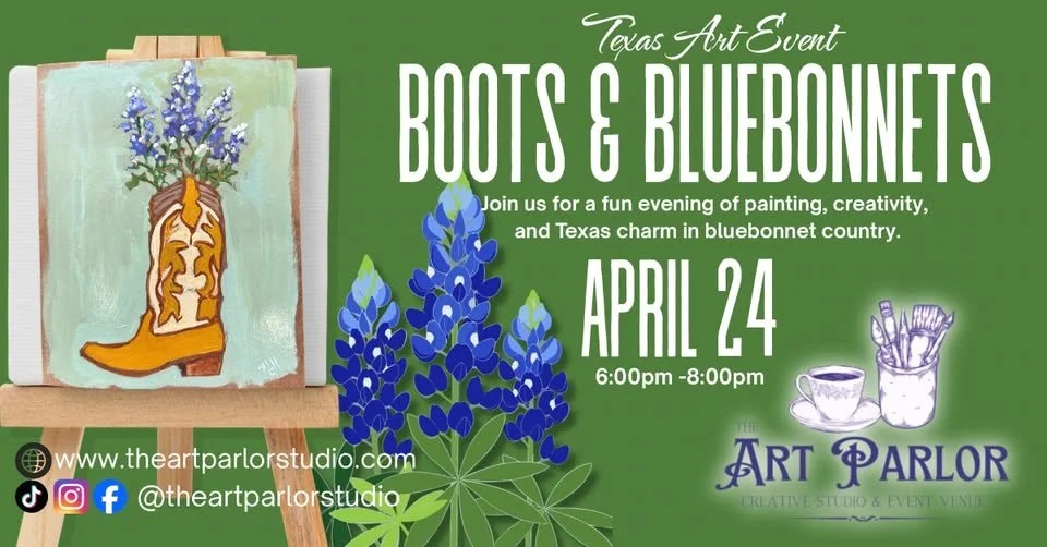 Boots & Bluebonnets Paint Session