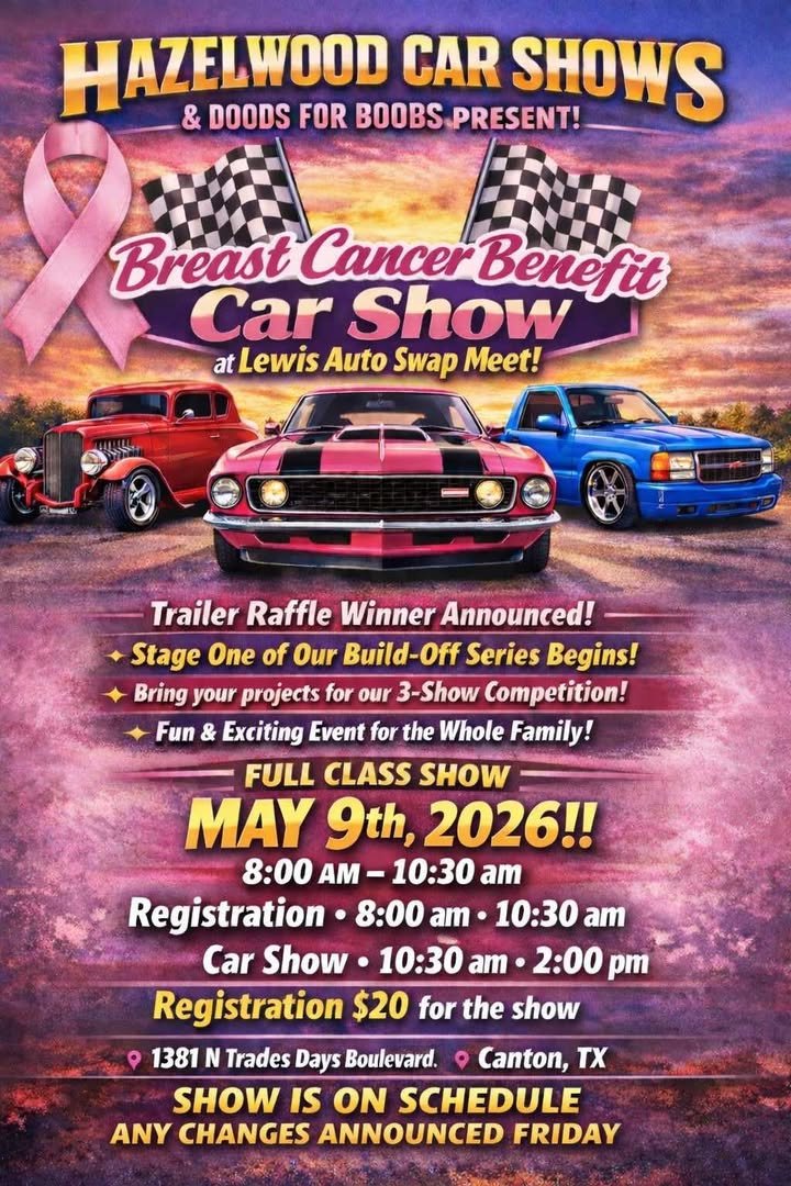 Hazelwood Hotrods Car Shows at Lewis Auto Swap Meet