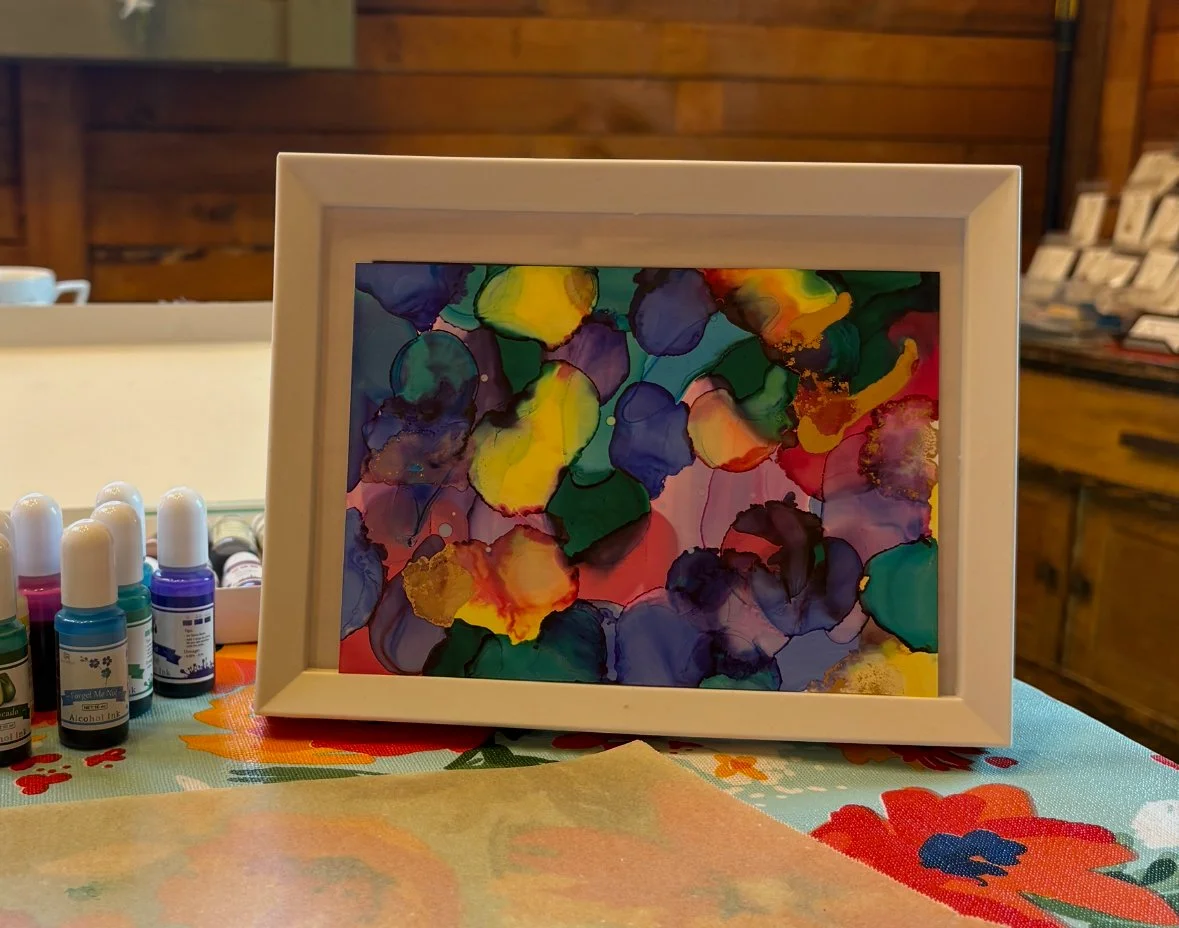 Abstract Alcohol Ink Prints March 24 6:30-7:30 pm