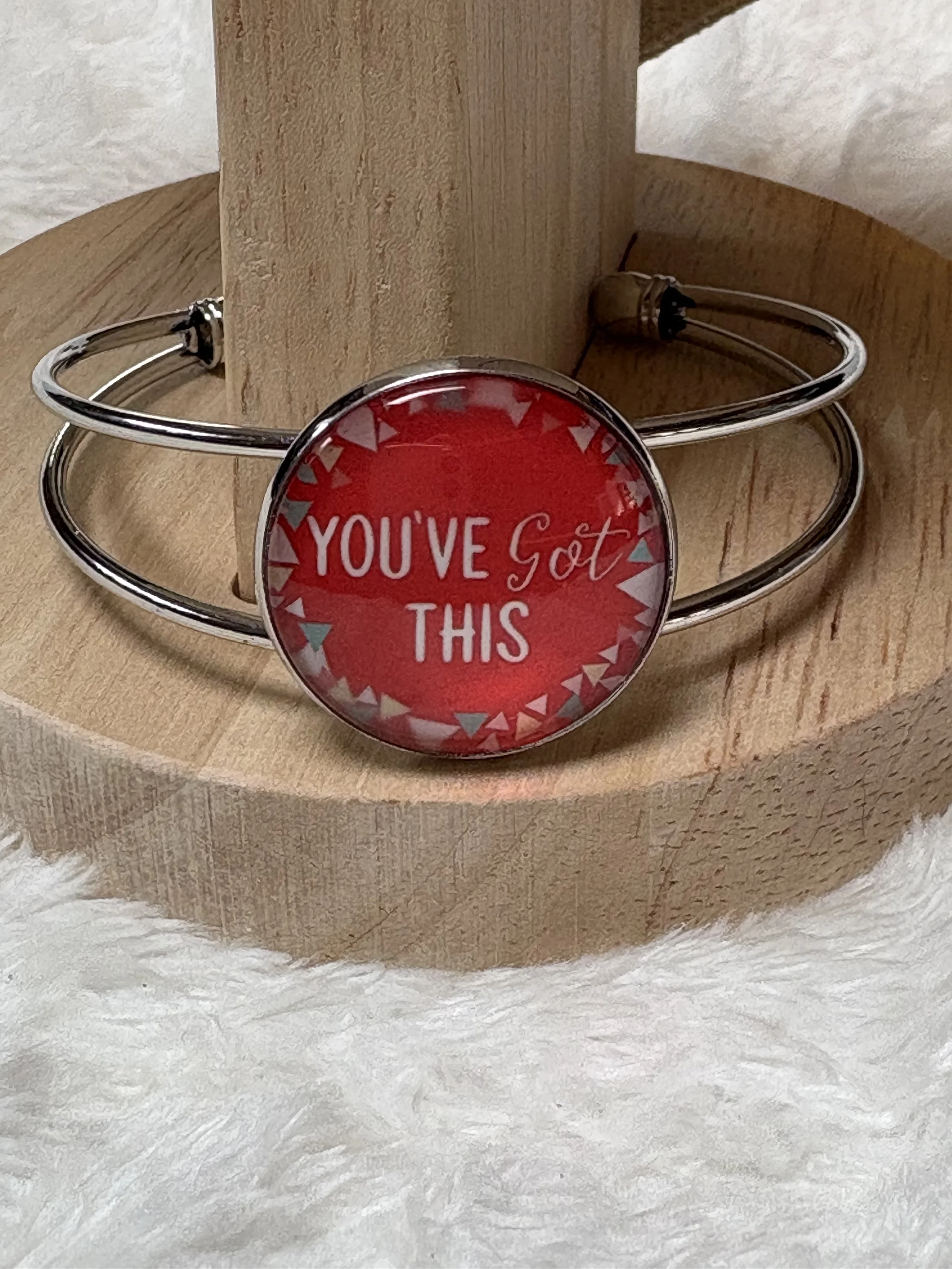 You've Got This Inspirational Cabochon Bracelet