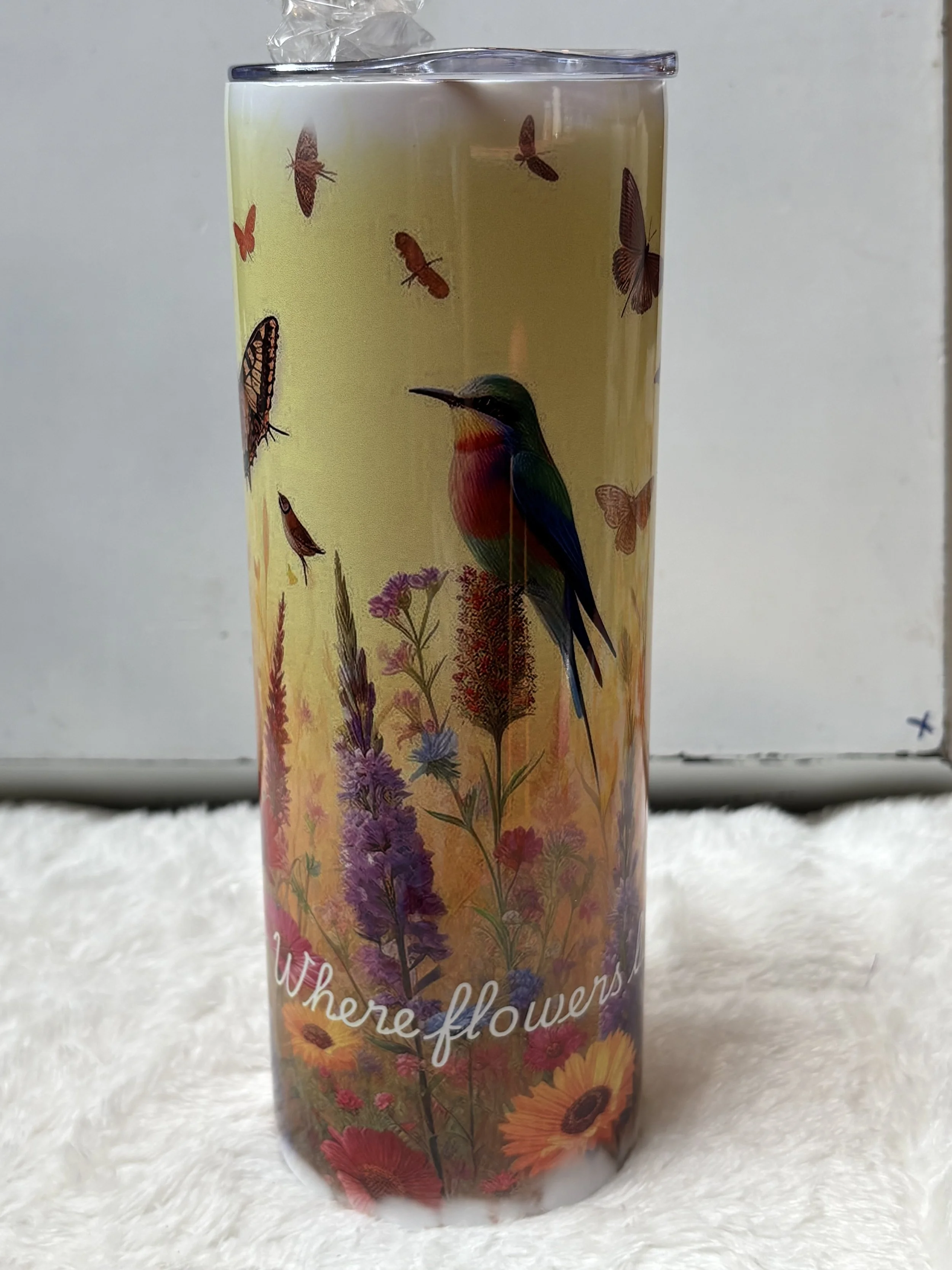Nature-Themed Stainless Steel Hot/Cold 20 oz Tumbler