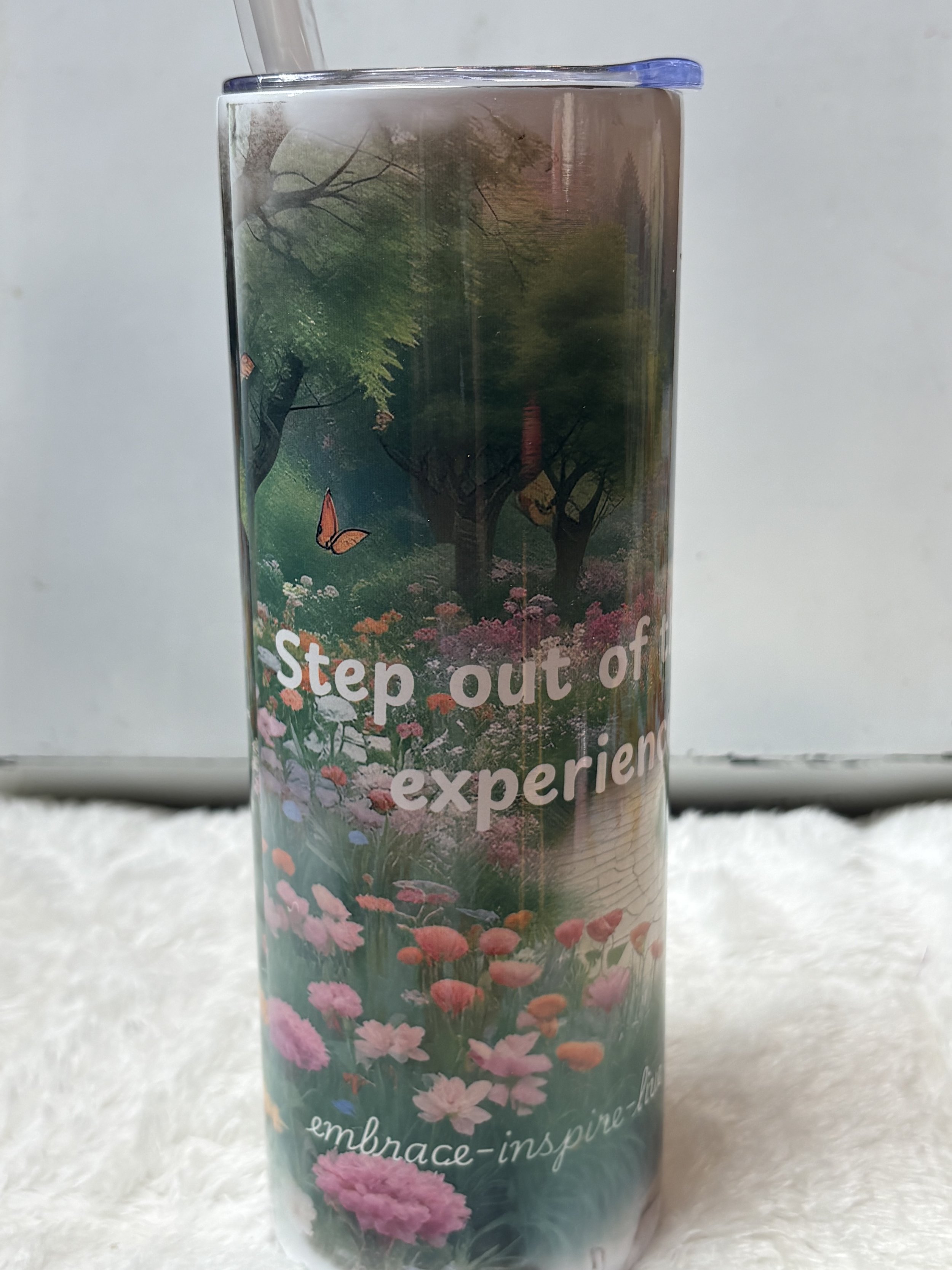 Floral Stainless Steel Hot/Cold 20 oz Tumbler