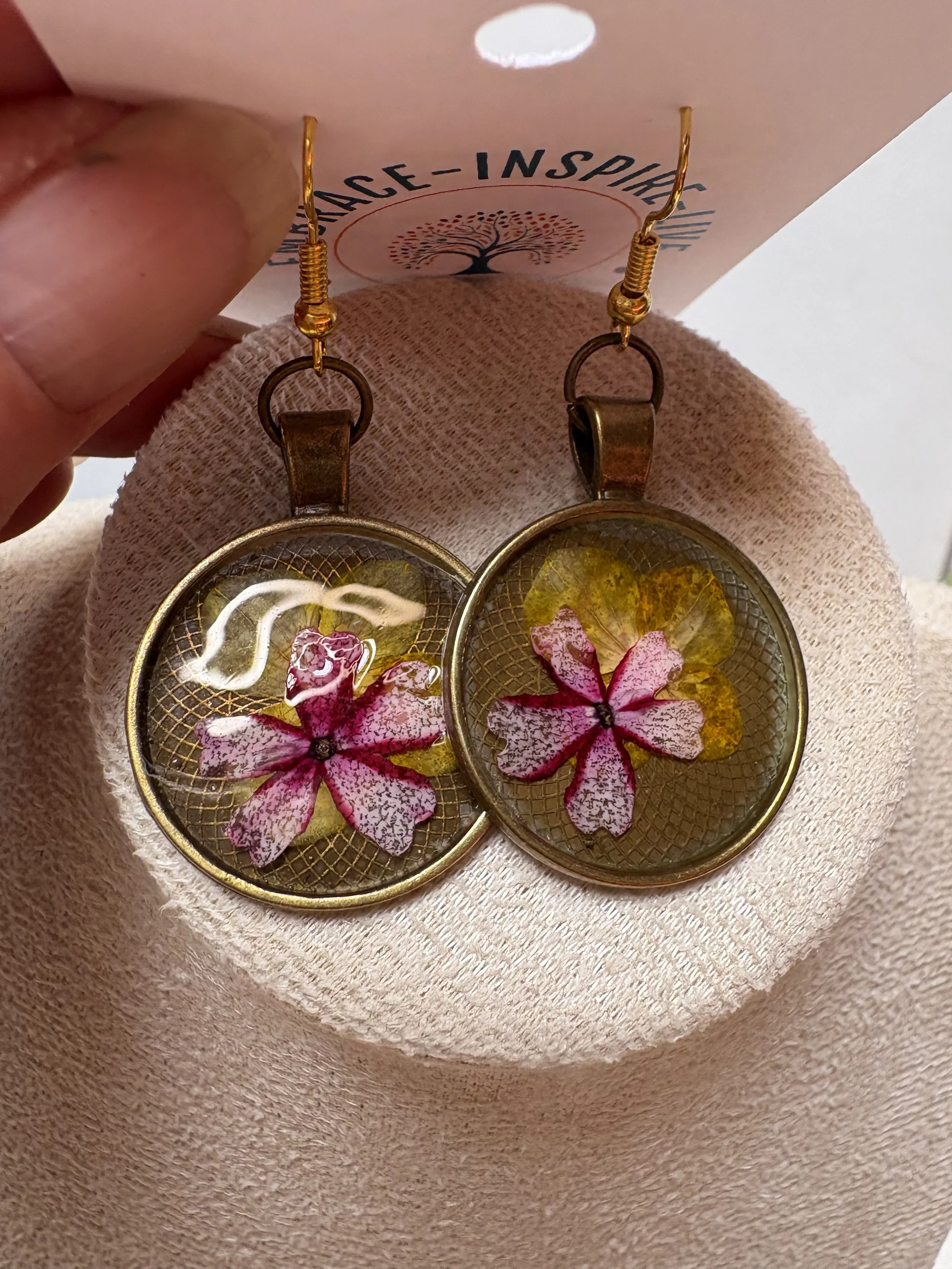 Floral Bronze Earrings