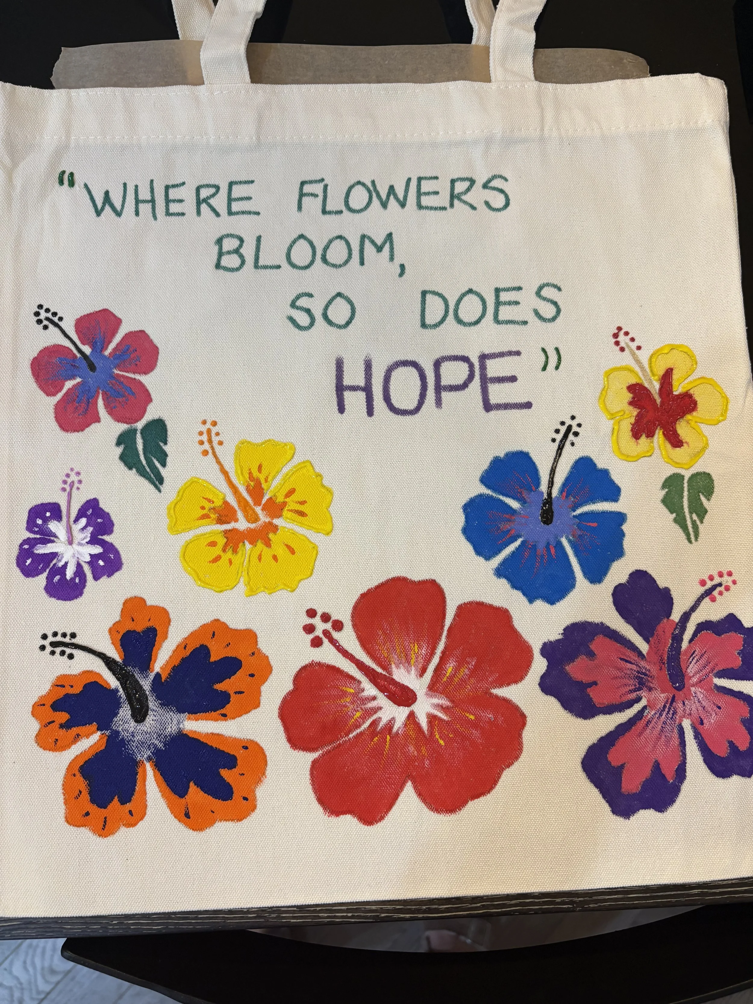 Painted Tote Bag