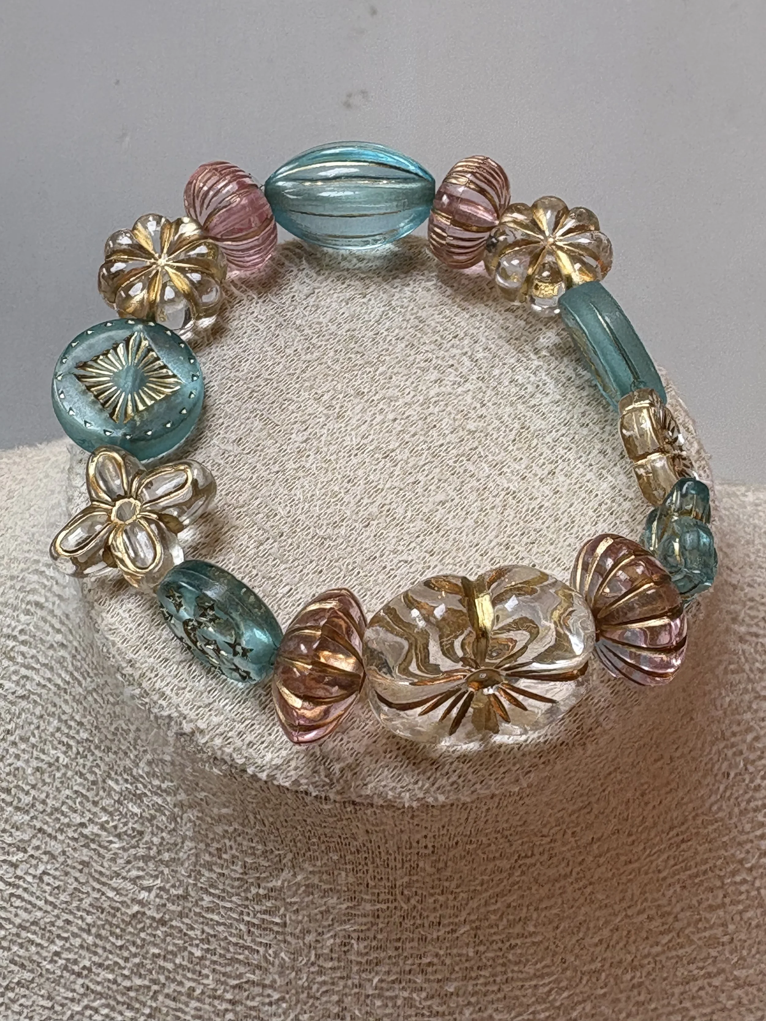 Floral Bead Bracelet