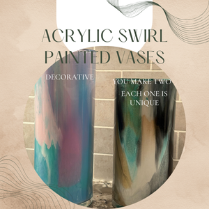 Abstract Painted Vases March 3 6:30-7:30 pm