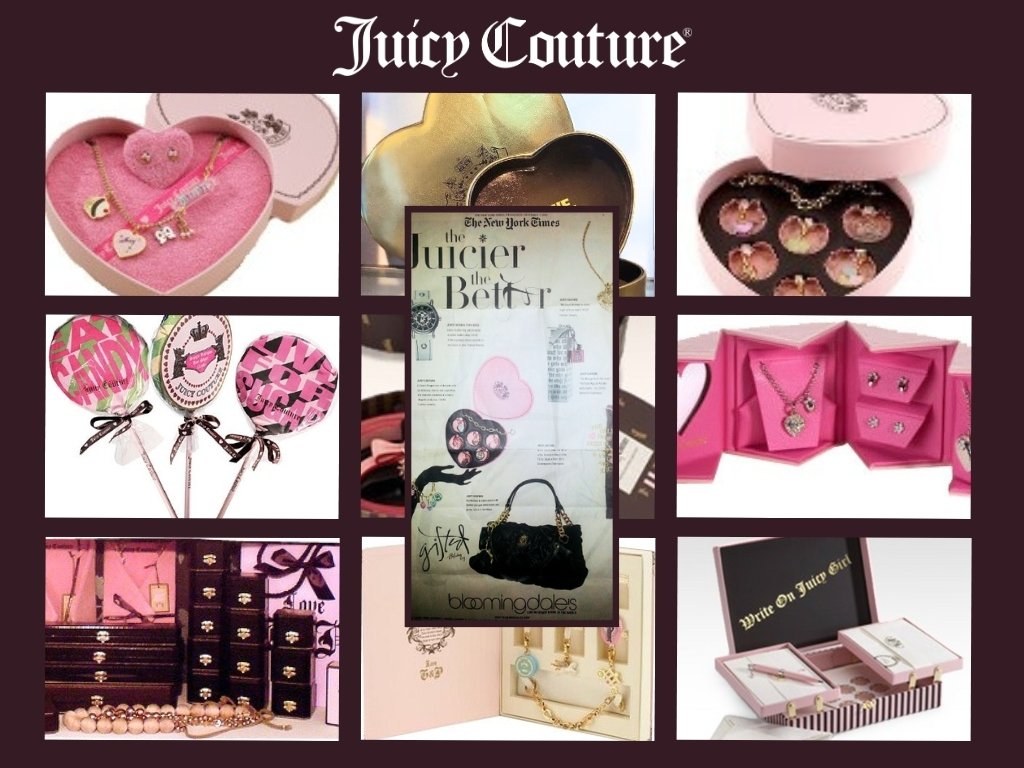 Global gifting and packaging ecosystem designed and directed for Juicy Couture, translating brand obsession into scalable product, packaging, and retail expressions that drove year-round demand and category-defining growth.
