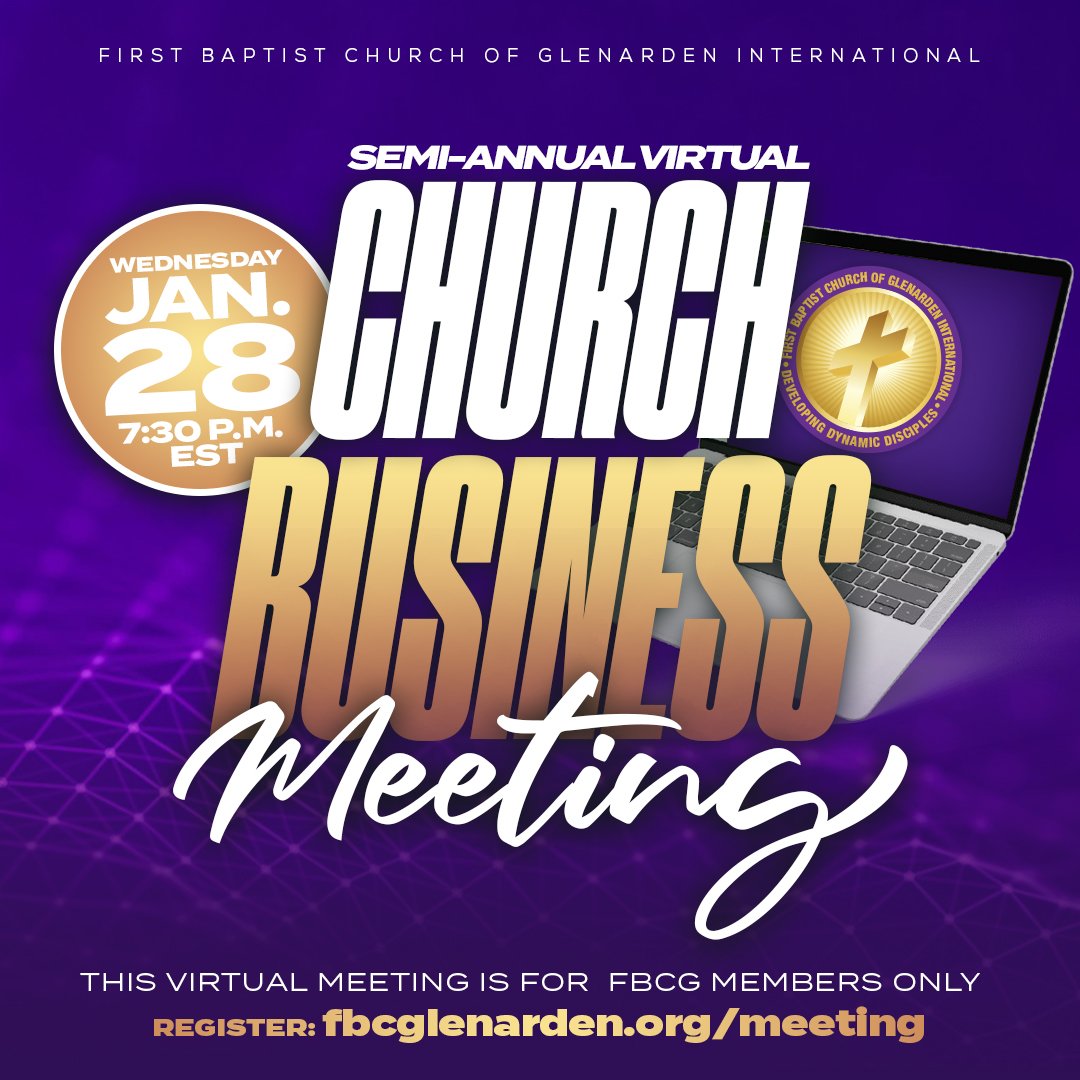Virtual Church Business Meeting