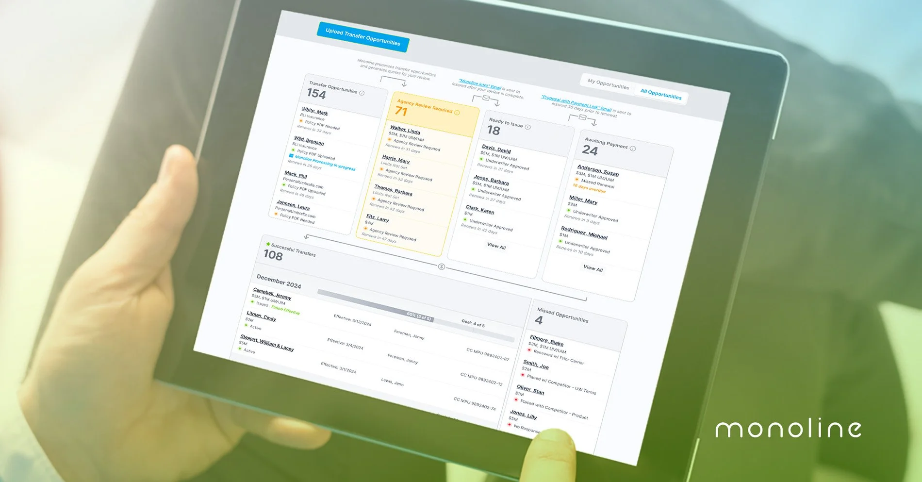 Monoline’s Automatic Renewal Functionality Saves Time and Ensures Accuracy