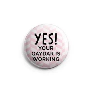 Yes, Your Gaydar Is Working Pin
