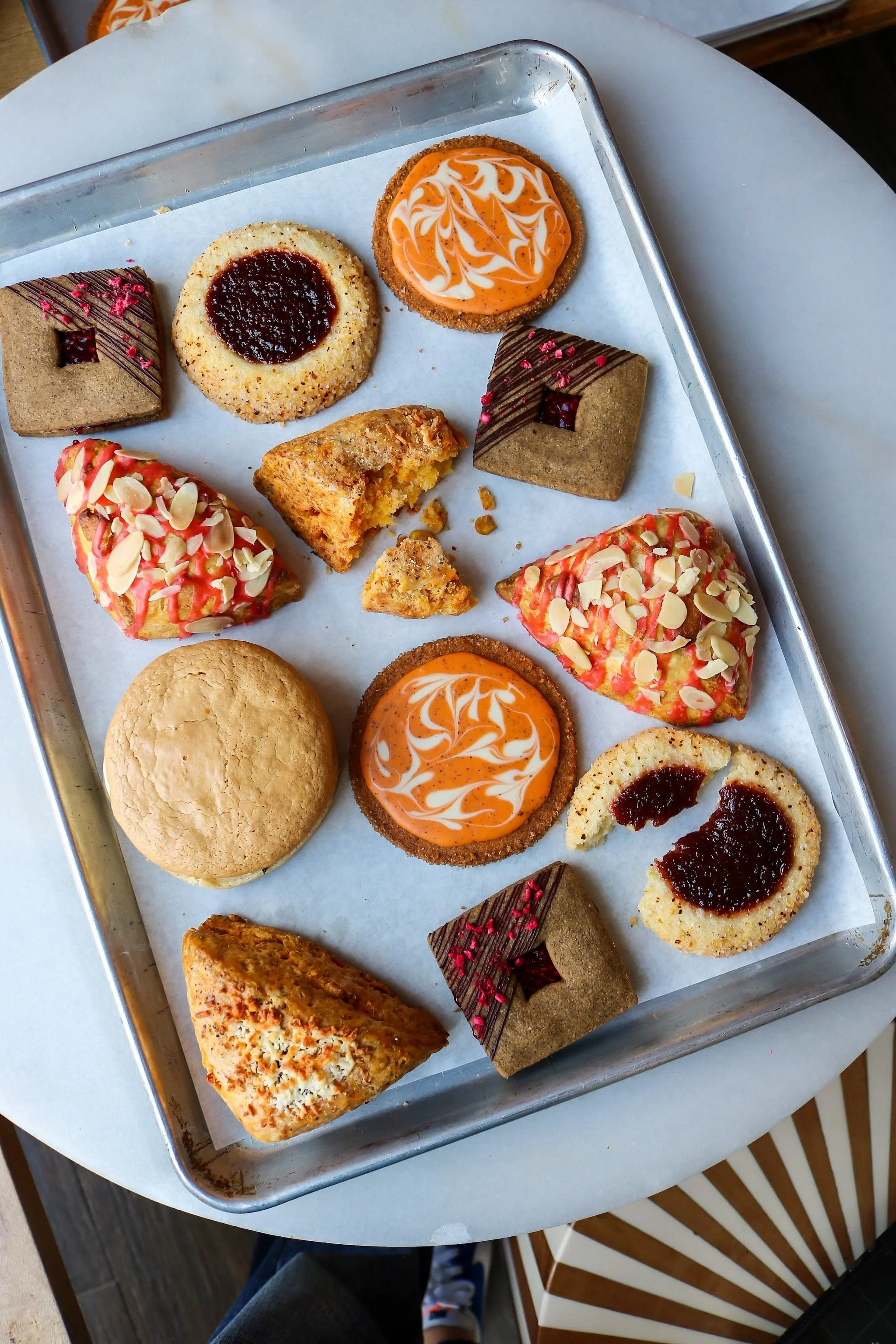 A tray of cookies from The Good Batch in Clinton Hill, Brooklyn.