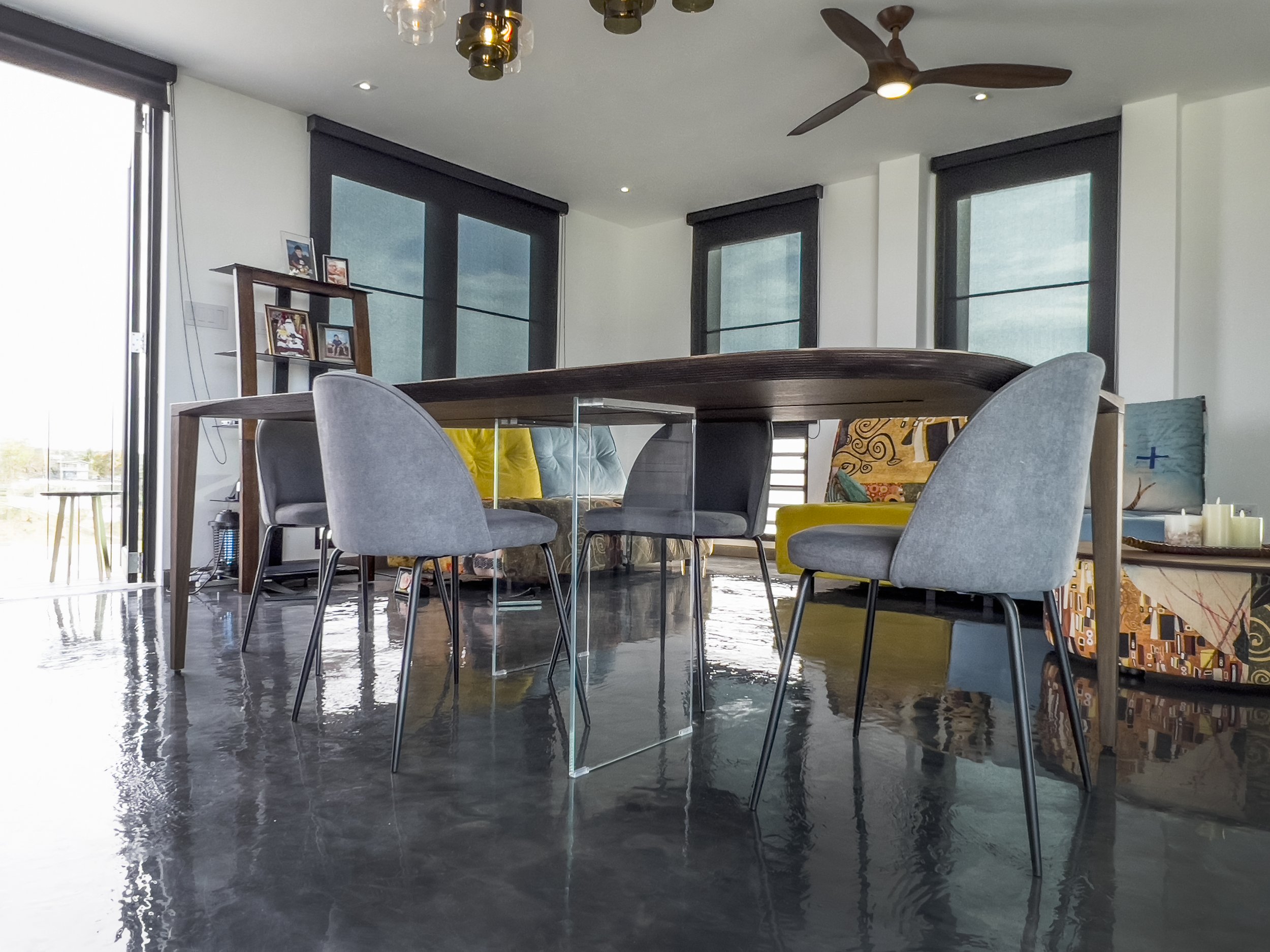 living room sala of vampio design inc oficina shipping container interior design by veronica ampio in rincon, pr.jpg