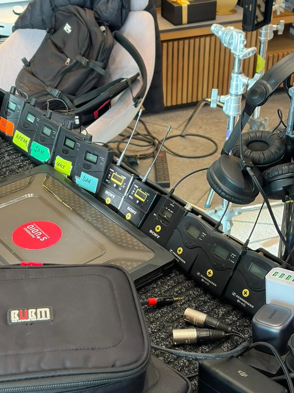 In-ears and Radio Mics