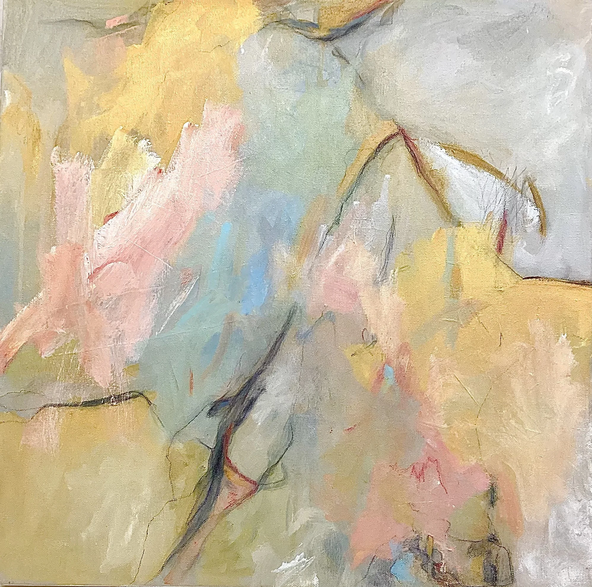 Cradle of Power, mixed media on canvas, 20” x 20”, $800
