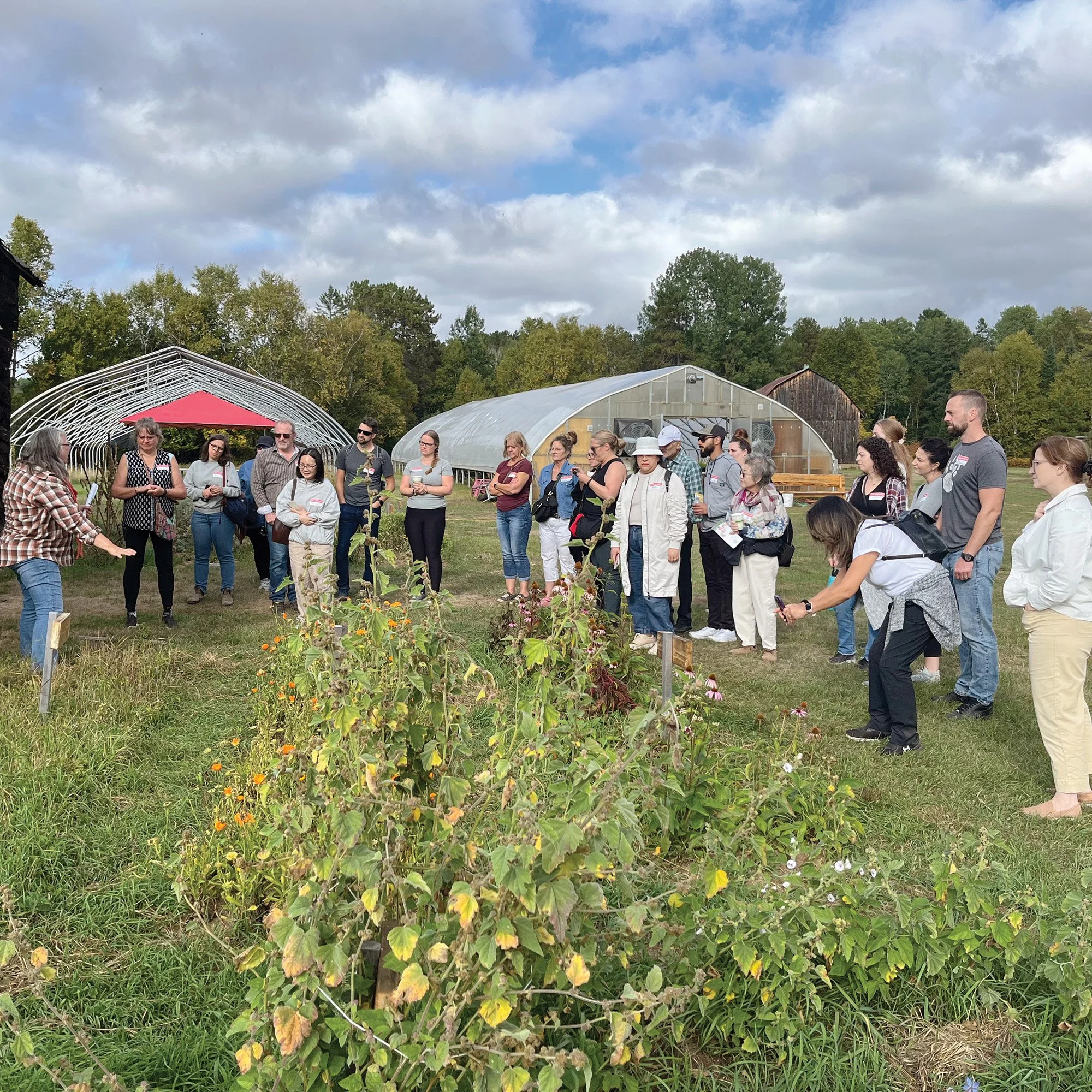 Fifty retailers enjoy a full day at the St. Francis Herb Farm for a “Seed to Shelf Experience”