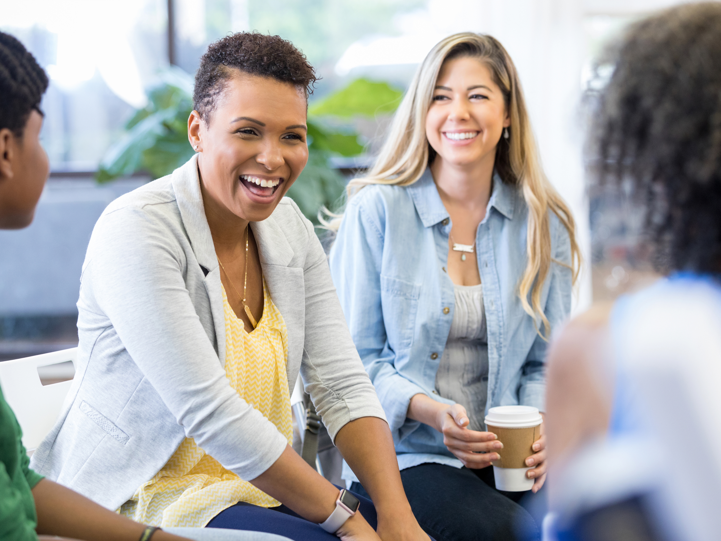group of women hanging out