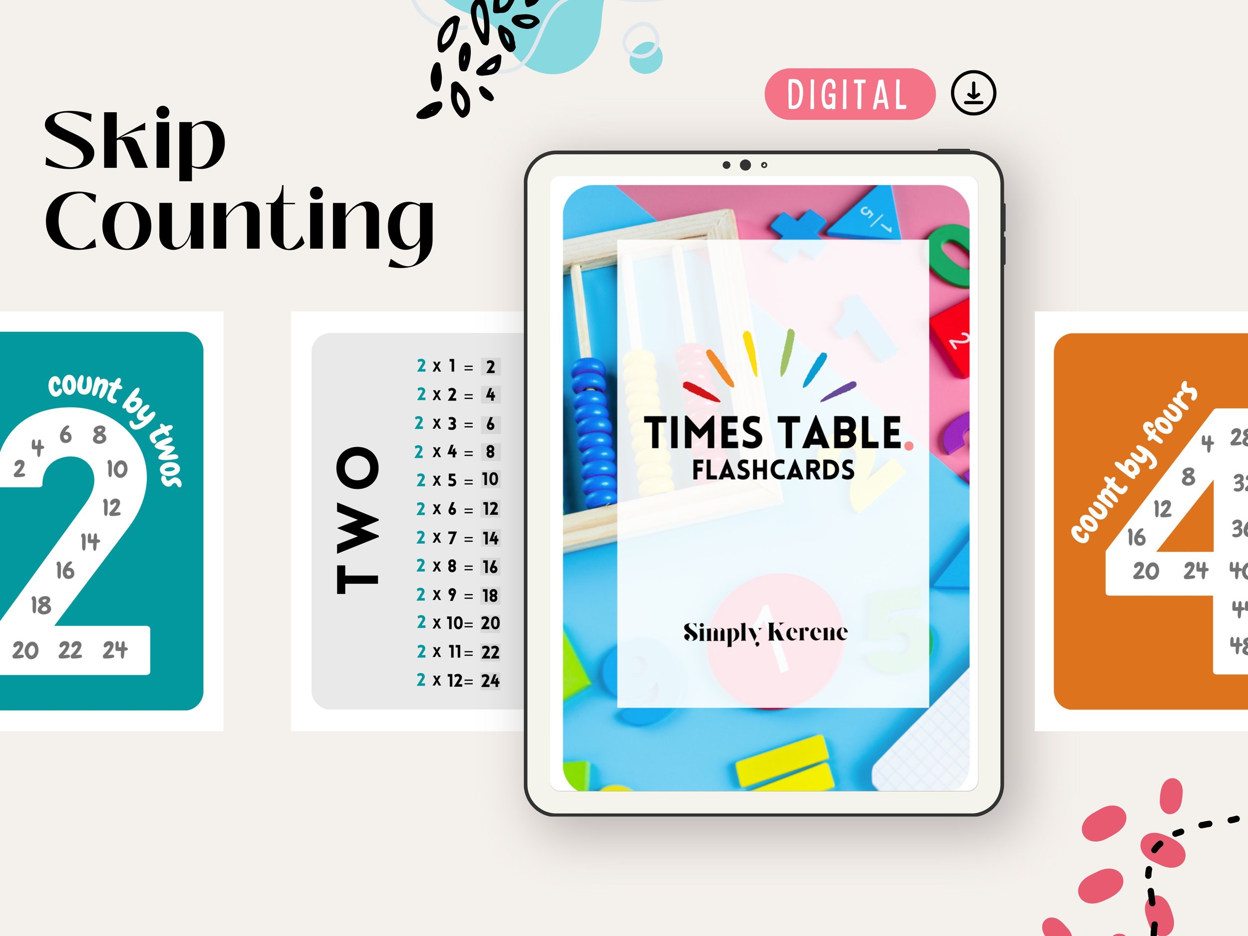 Skip Counting, 1-12