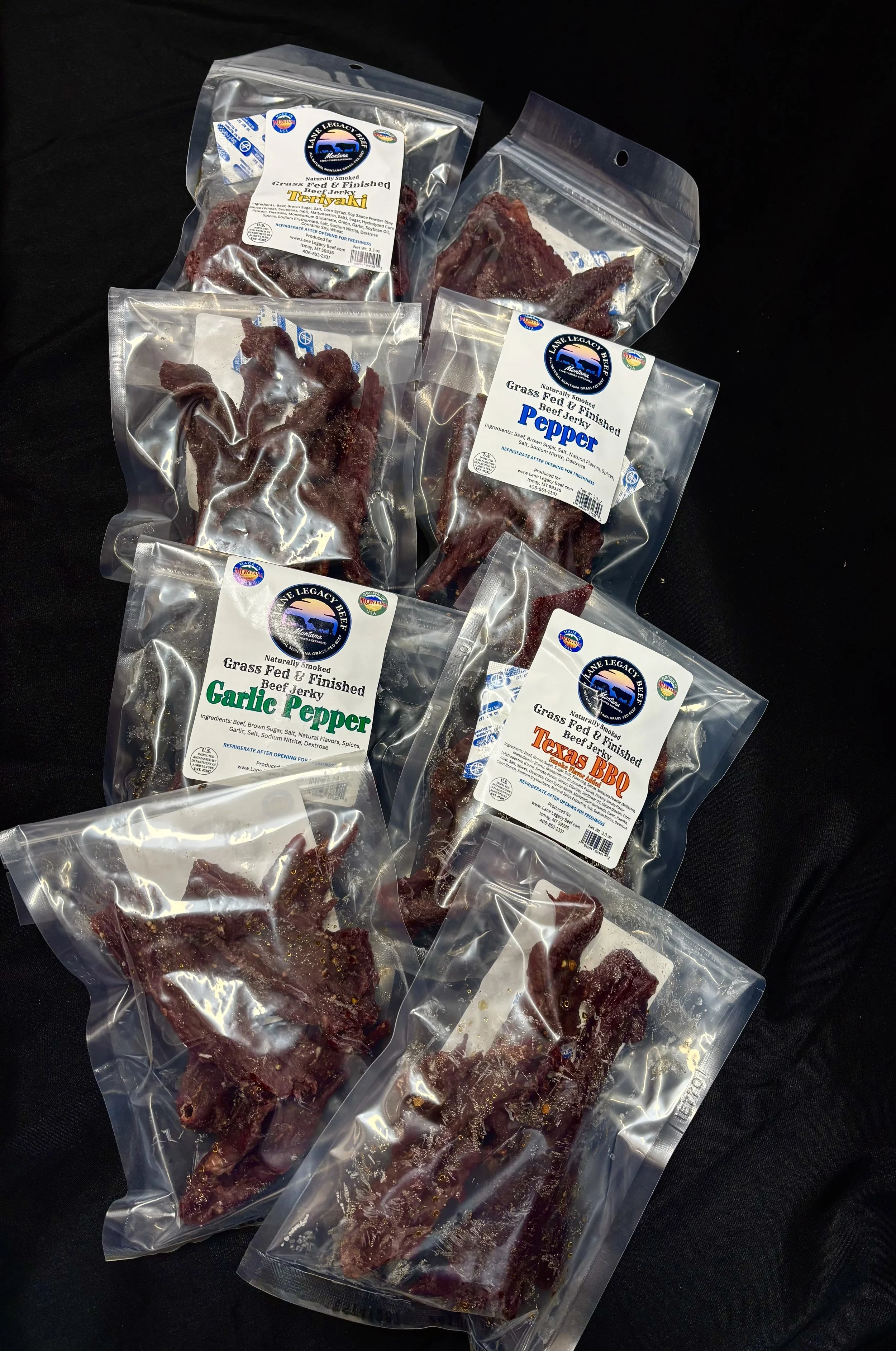 Beef Jerky 8 packages (3.3 oz. each)
