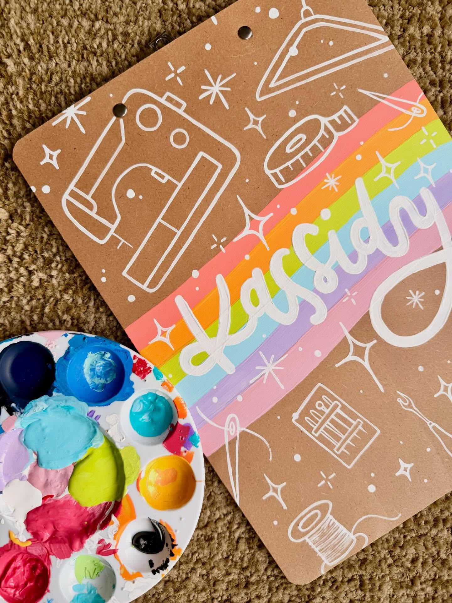 I spilled paint on my carpet for this picture, so please like, share, and buy a custom clipboard so I can get new carpet. 🥰🥰🥰✨✨✨🫶🏻🫶🏻🫶🏻🎨🎨🎨

#customclipboard #clipboard #teachergift #nursegift #handlettered