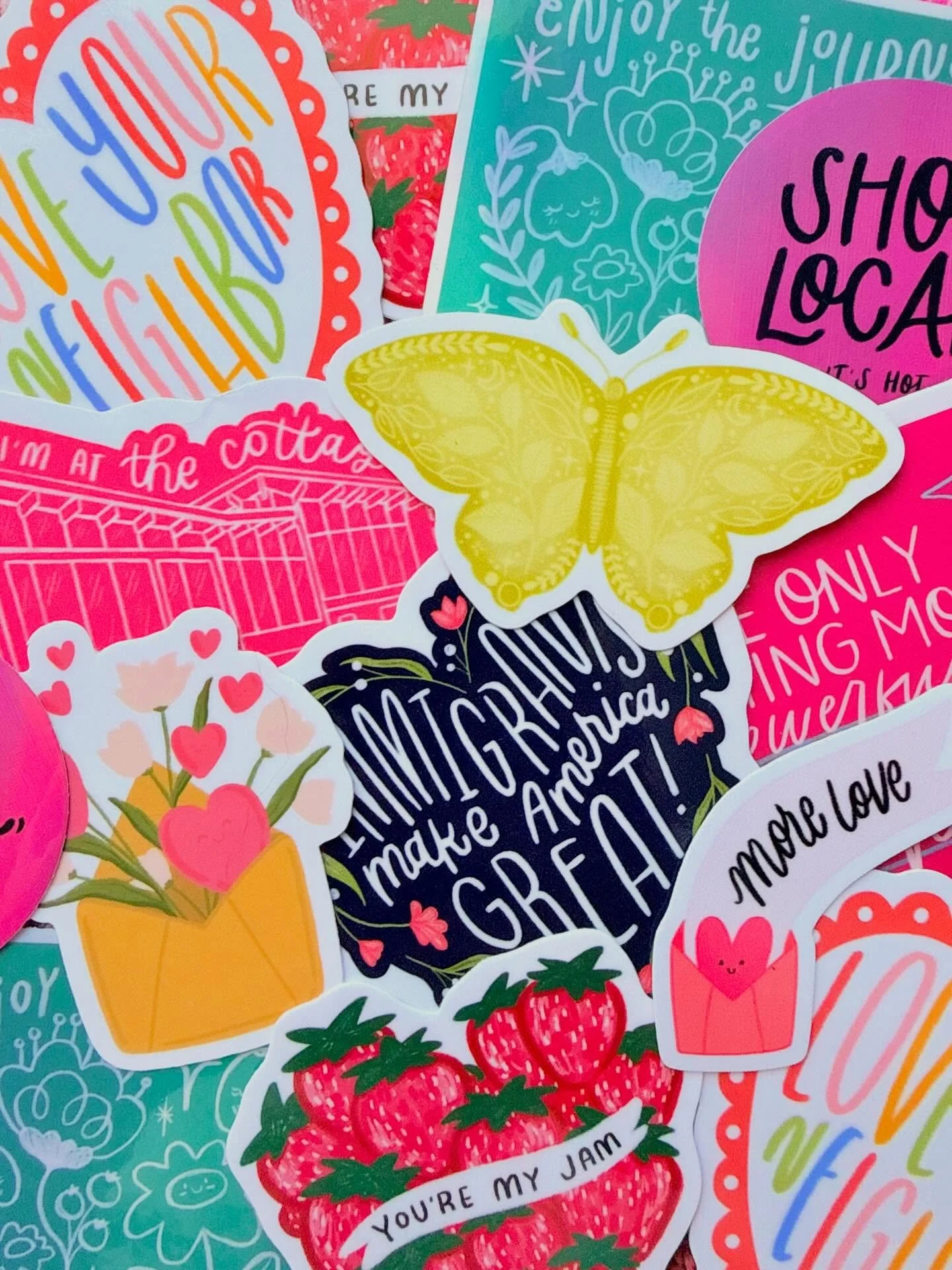 ‼️ ATTENTION STICKER HOARDERS ‼️

Beautiful, gorgeous, one-of-a-kind stickers have been added to the shop. 

And just bc I love you (and not at all bc I can&rsquo;t figure out the shipping settings on Squarespace) FREE SHIPPING 📦 !!!!!!

#sticker #s