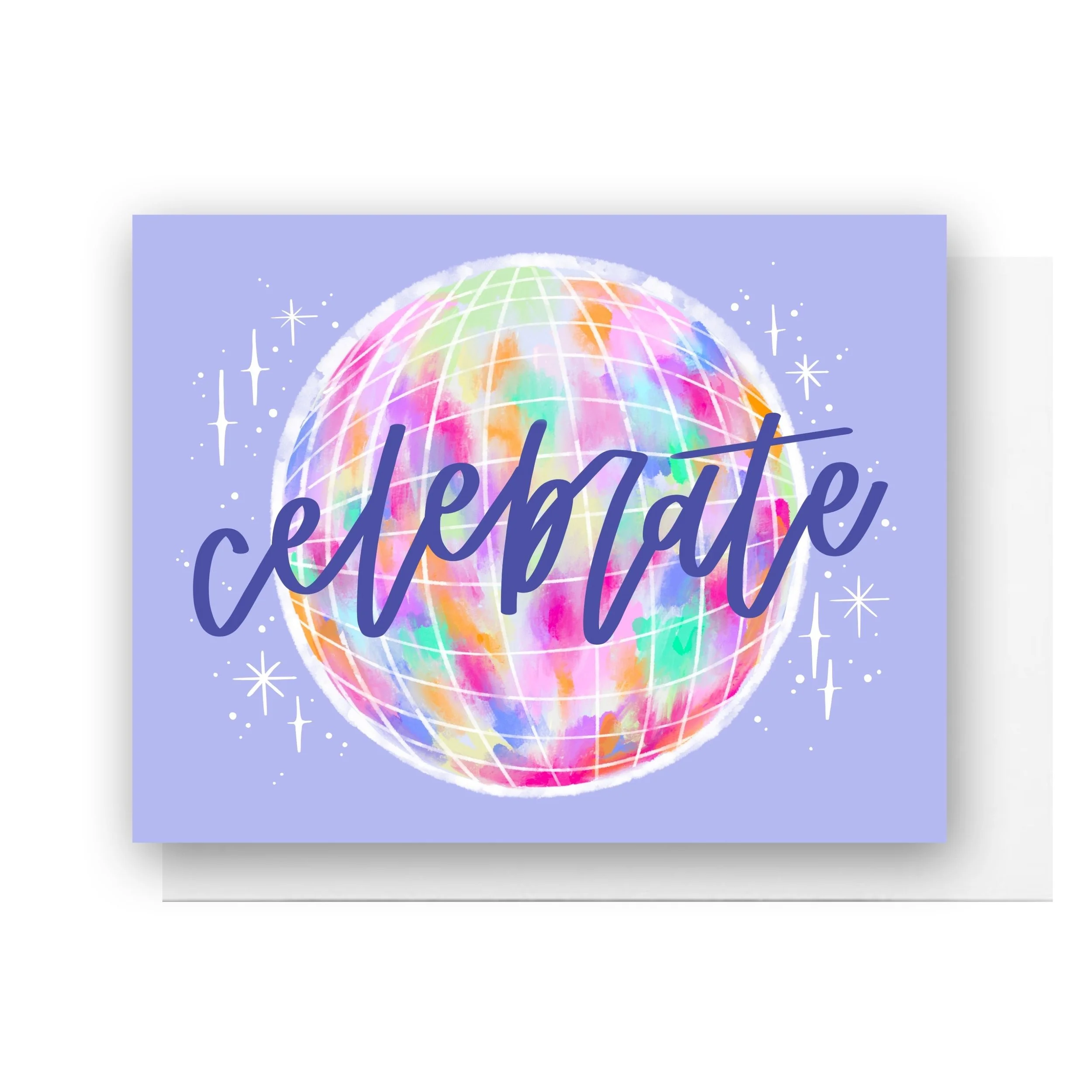 Celebrate Disco Ball Card