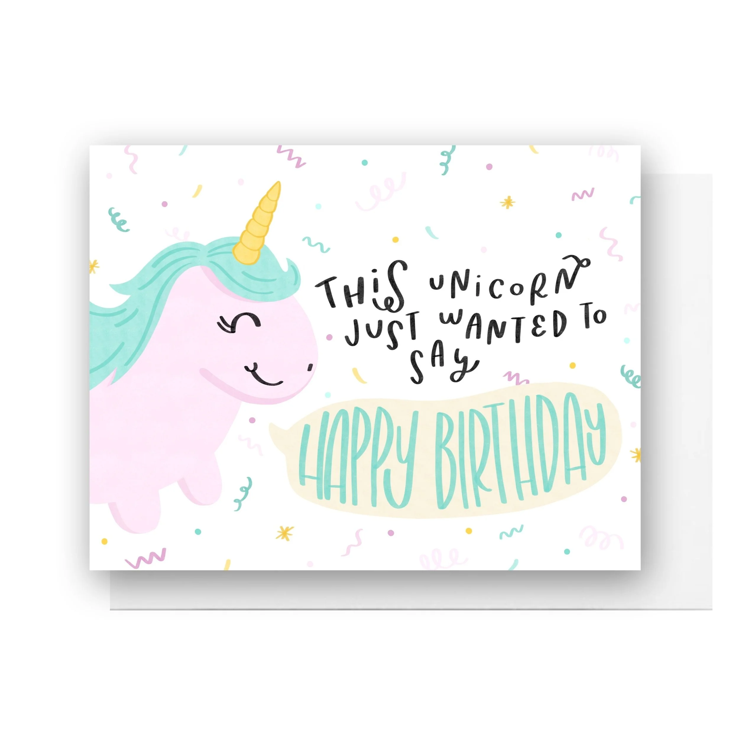 Unicorn Birthday Card