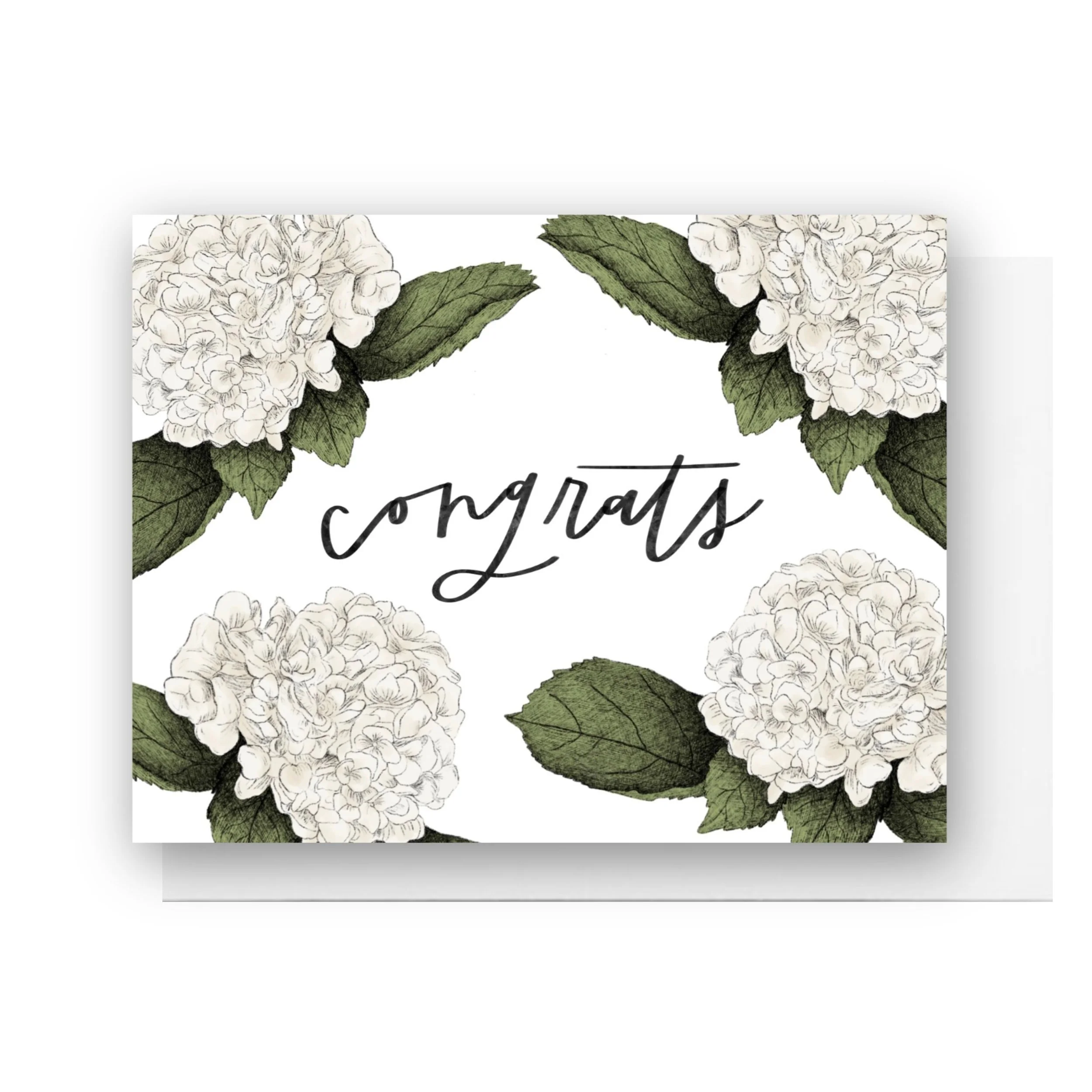Congrats Hydrangeas Card