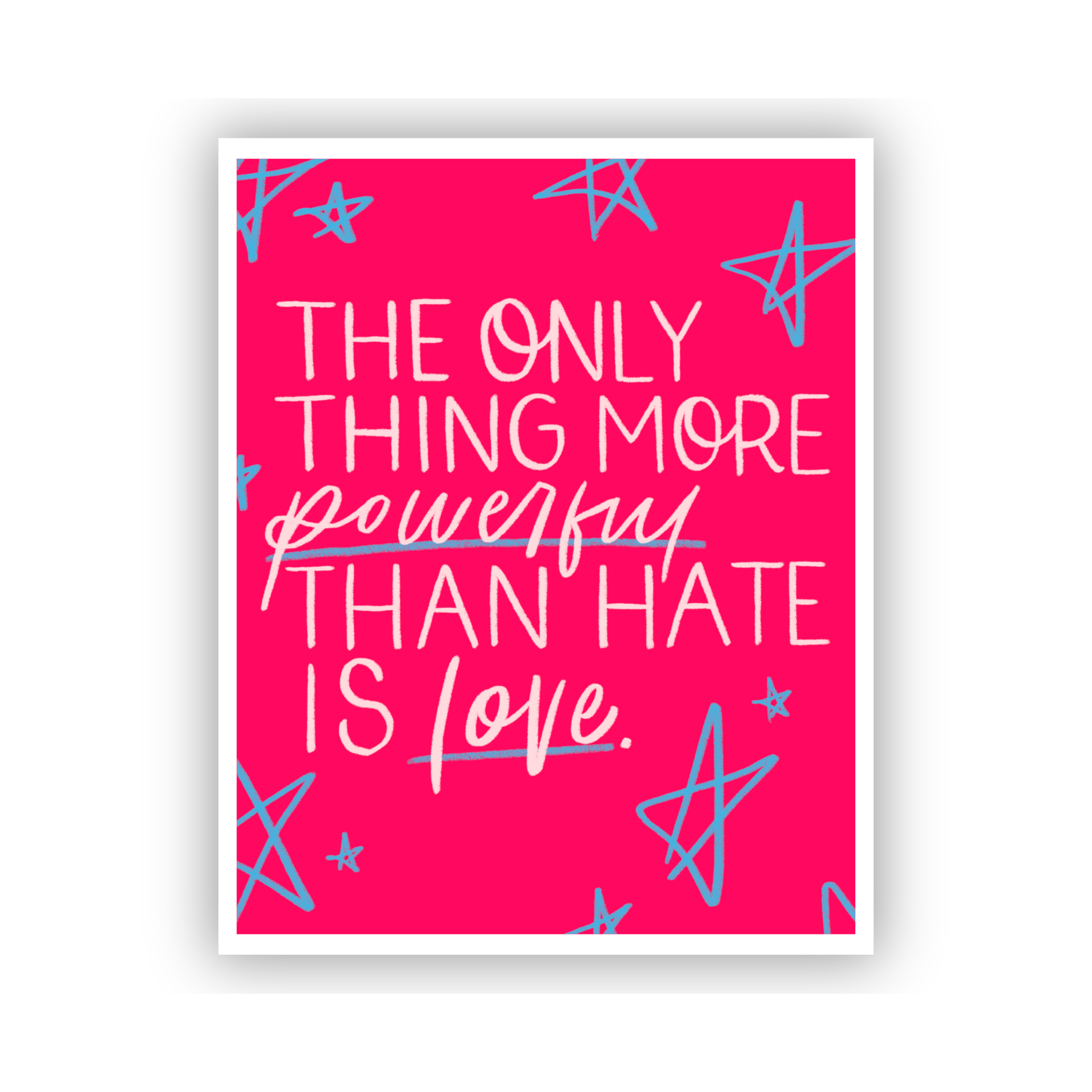 Love Over Hate Bad Bunny Sticker