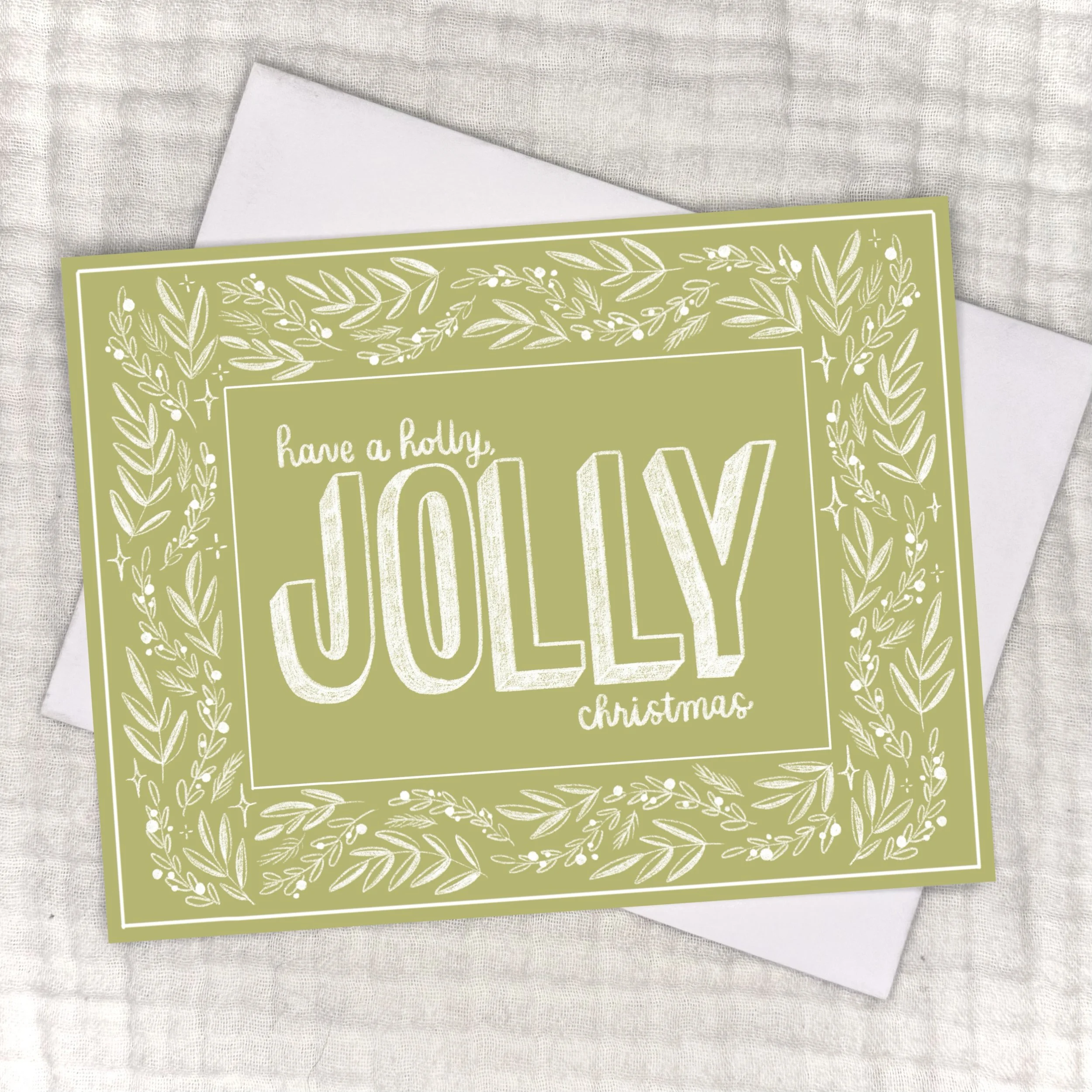 Holly Jolly Christmas Card