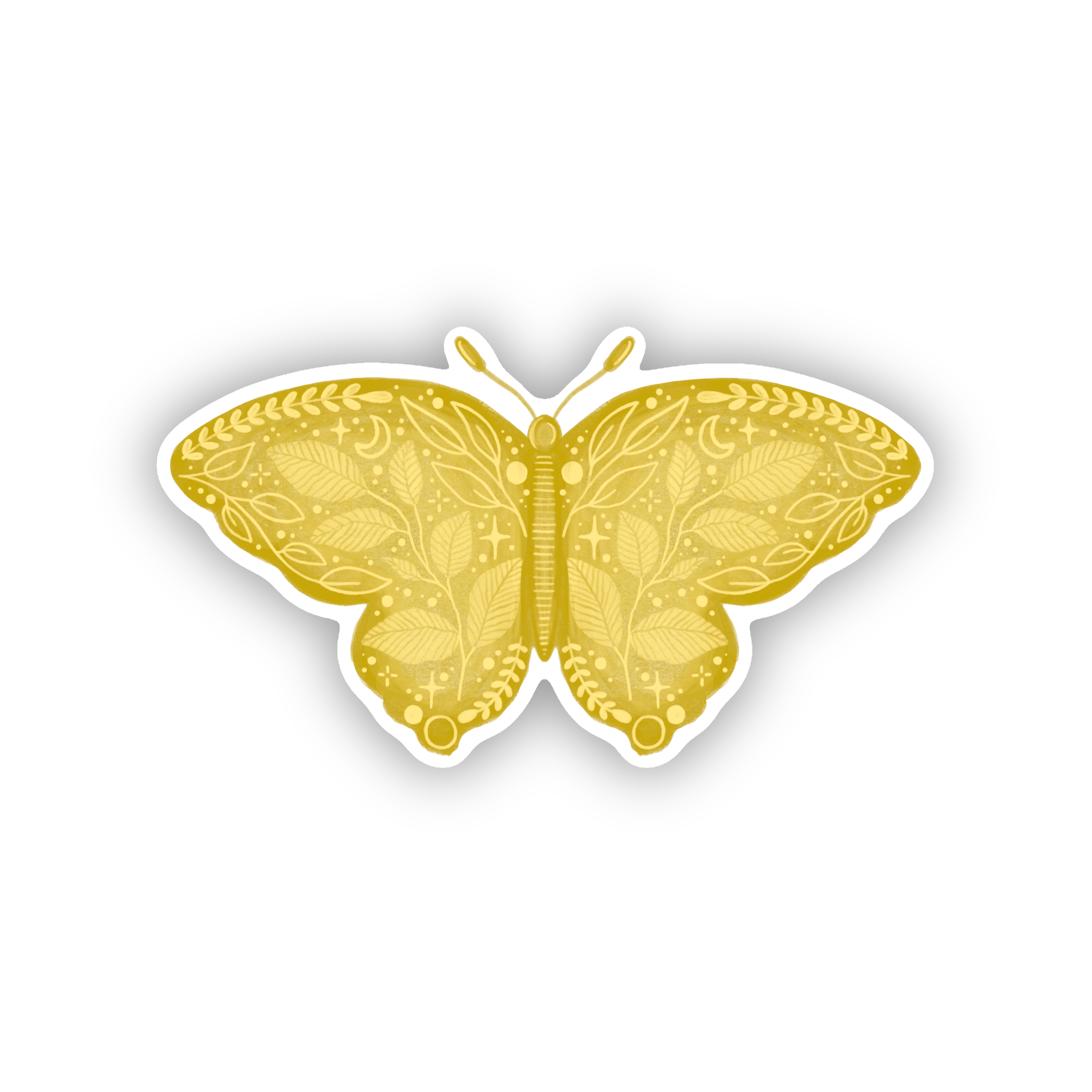 Yellow Moth Sticker - PREORDER