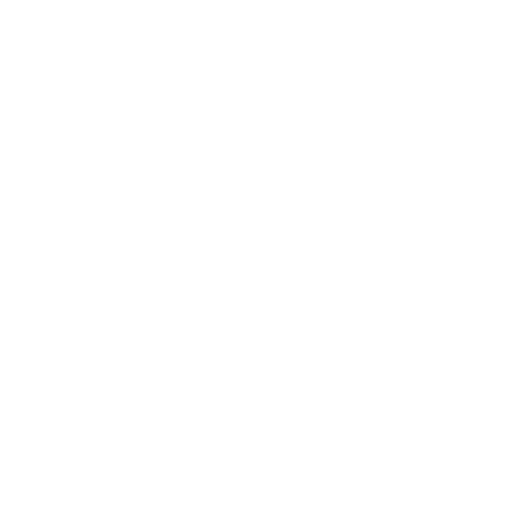 Icon of group of people, central figure with folded arms, outlined in white on black background.