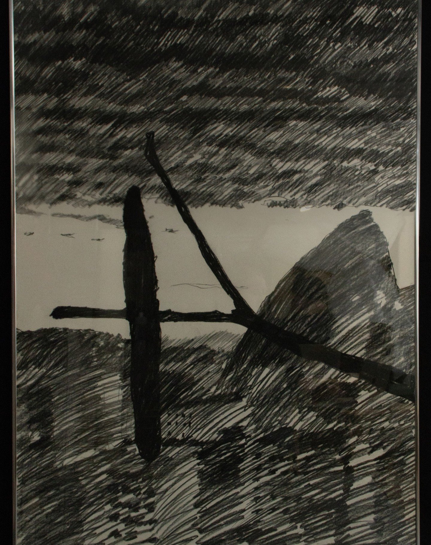 Happy Siblings Day! Alan created this charcoal for his brother, John, when John and his wife Clarice were living in Rio de Janeiro in the early 80s. It captures a parrot with the famous Sugar Loaf Mountain (P&atilde;o de A&ccedil;&uacute;car). Check 