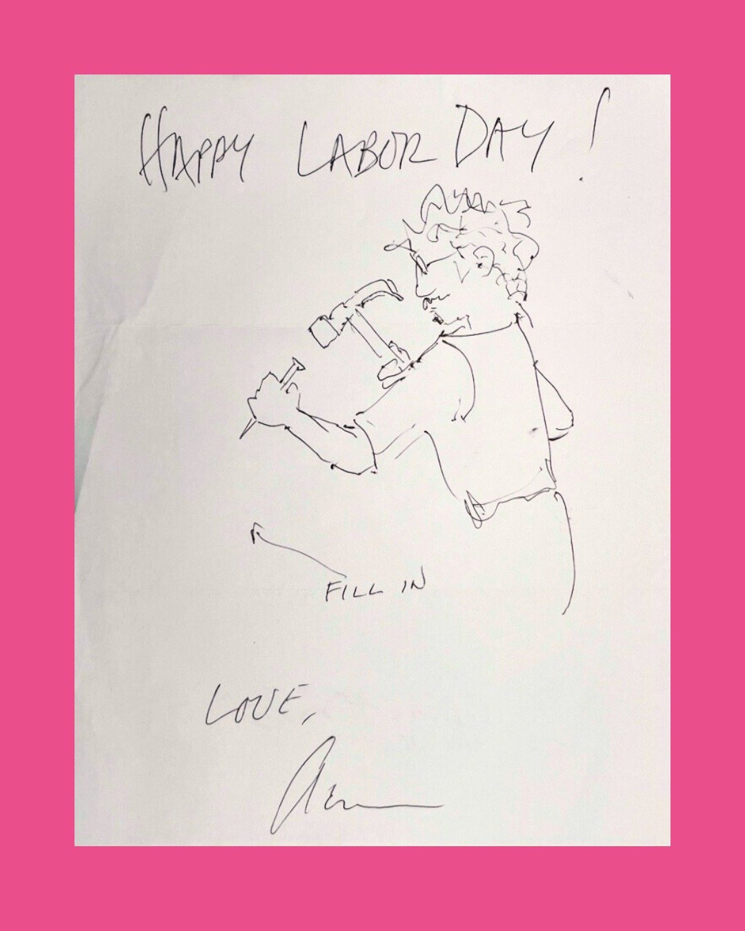Happy Labor Day to all the workers. May you get some well-earned rest.

Untitled, 2007
Ink on paper.
8.5 x 11