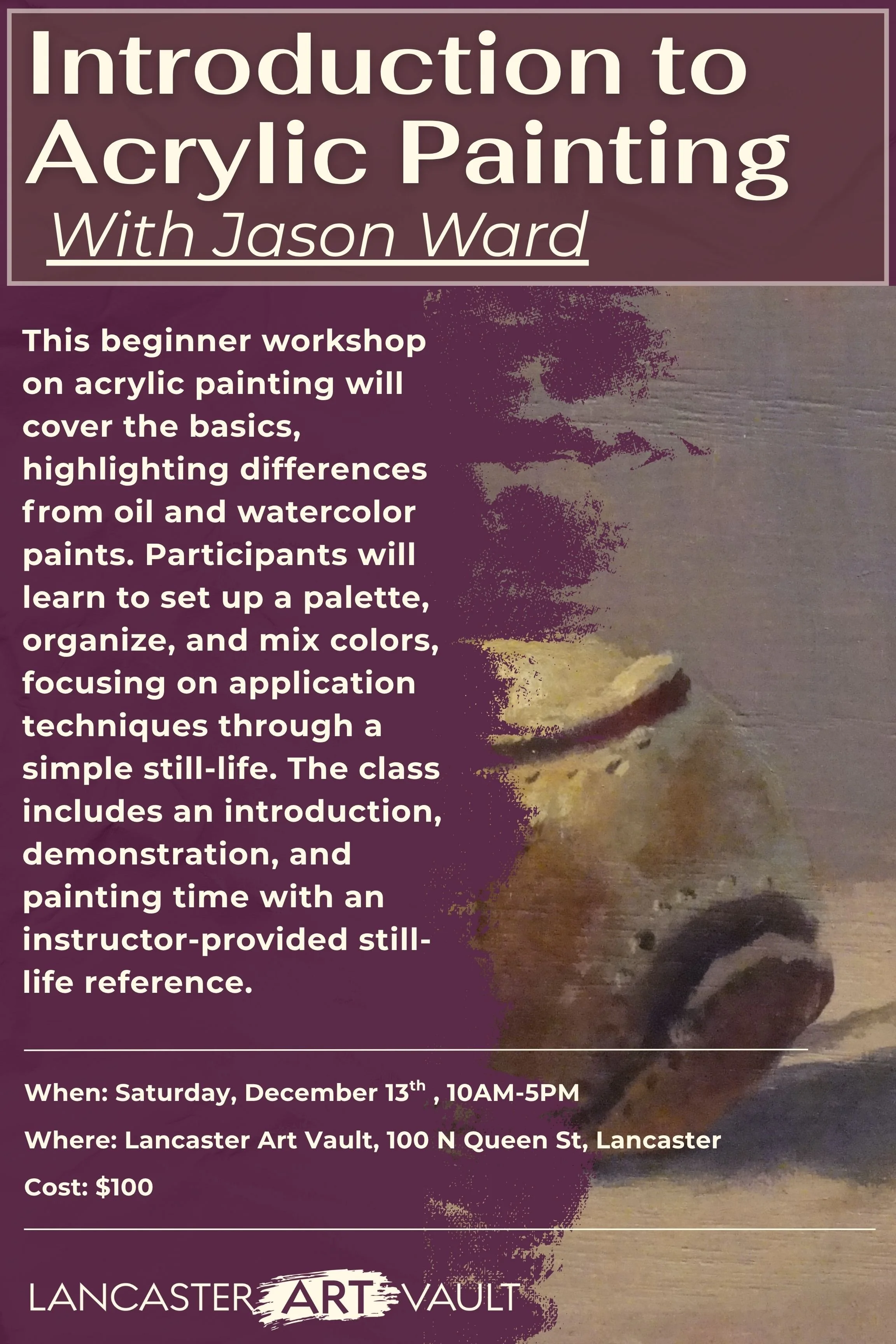 Introduction to Acrylic Painting with Jason Ward