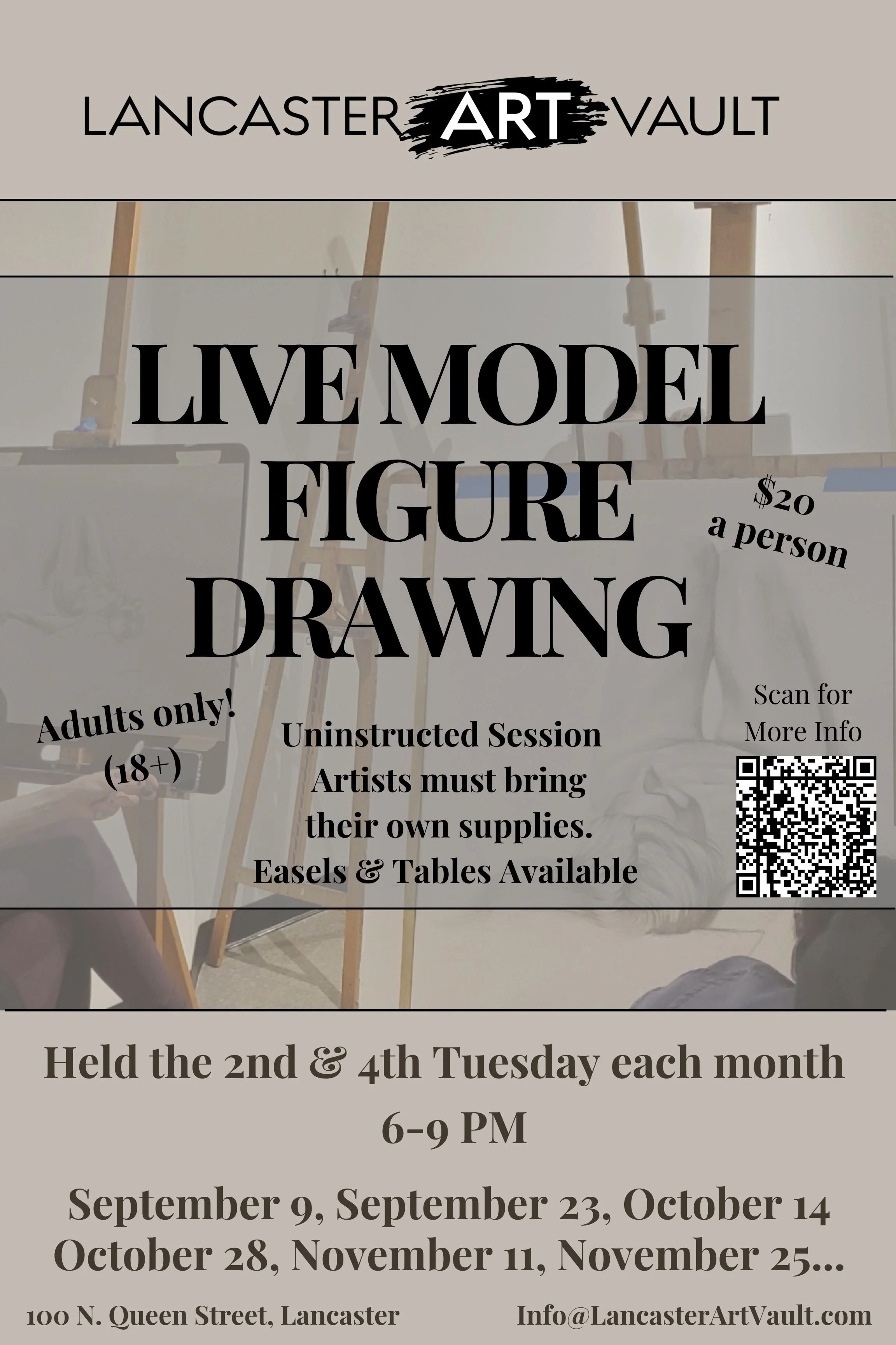 Live Model Figure Drawing