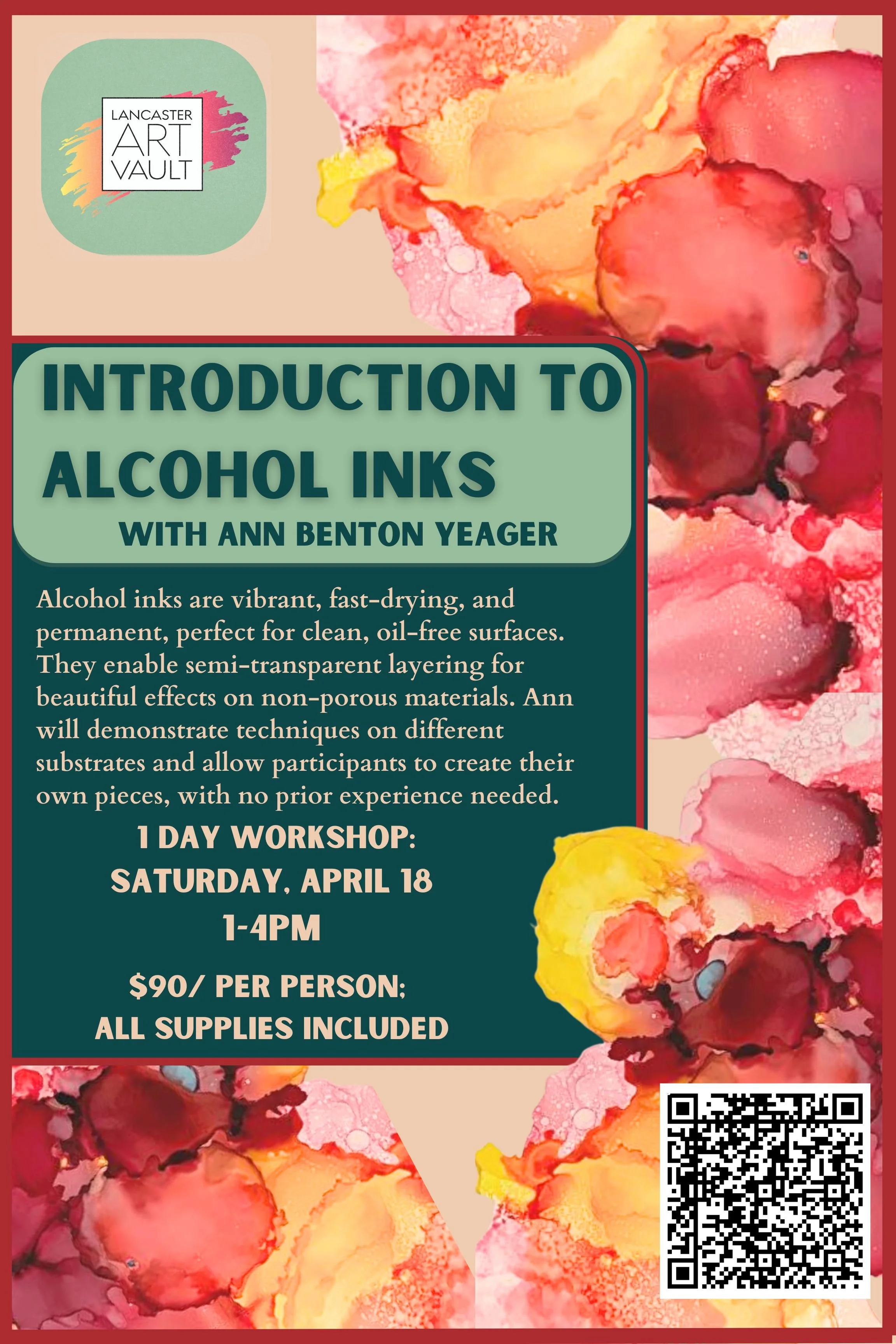 Introduction to Alcohol Inks with Ann Benton Yeager