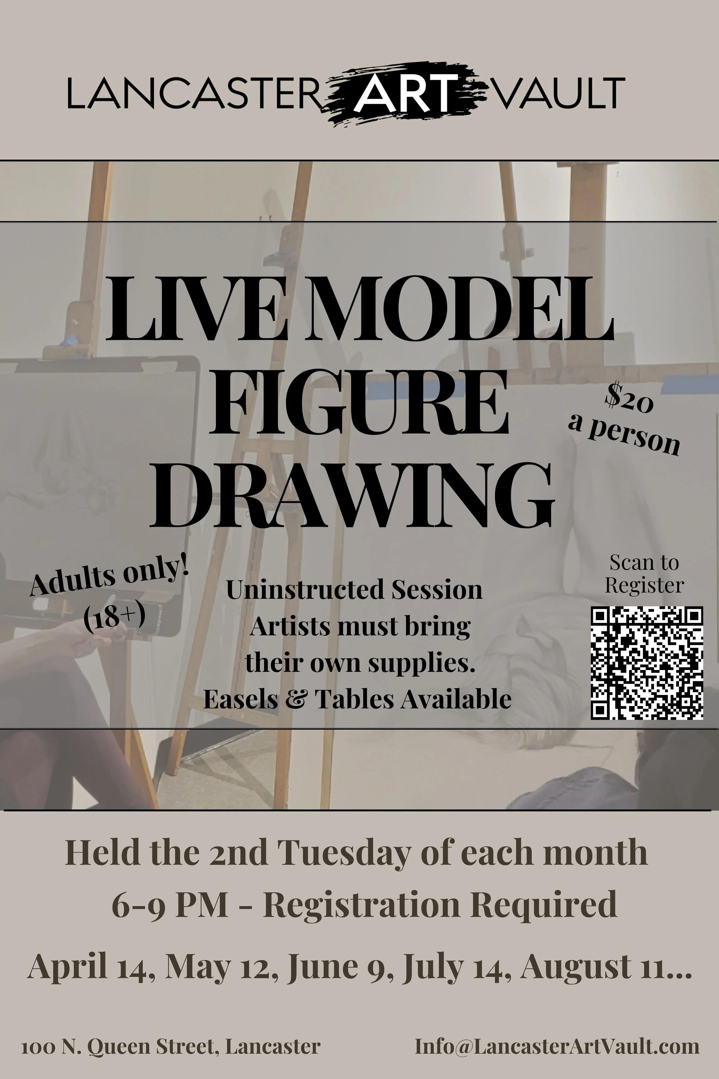 Live Model Figure Drawing