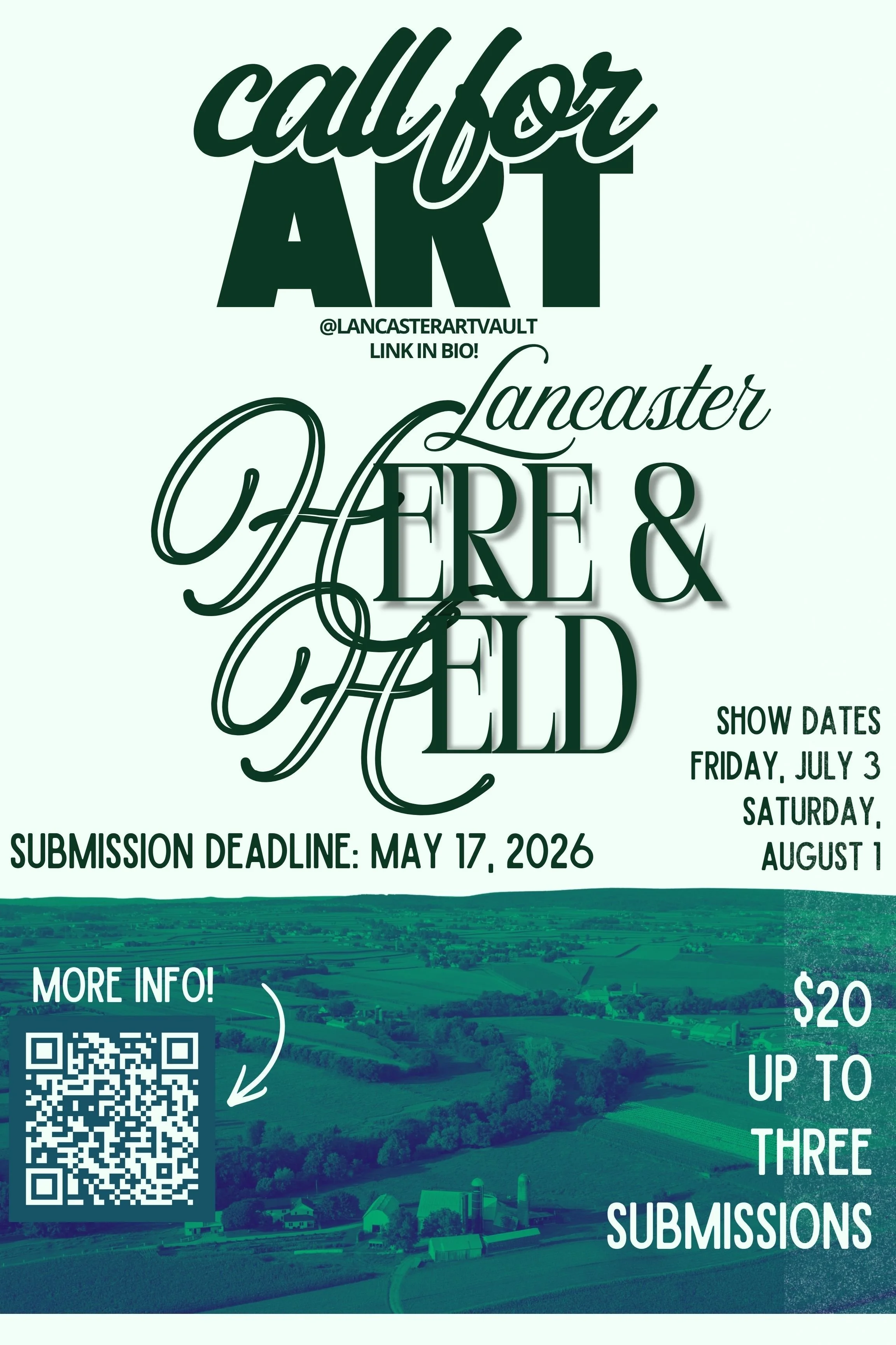 Call For Art!  “Lancaster: Here &amp; Held”