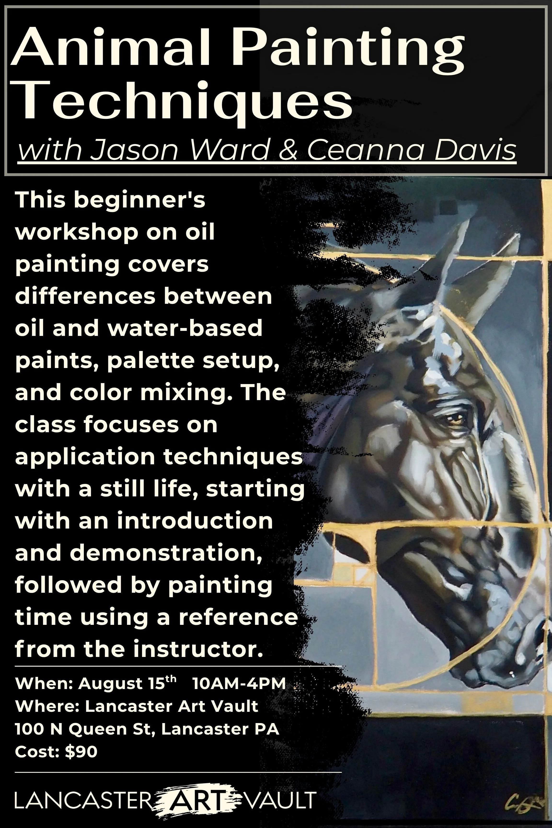 Animal Painting Techniques with PCAD Professor Jason Ward and Ceanna Davis