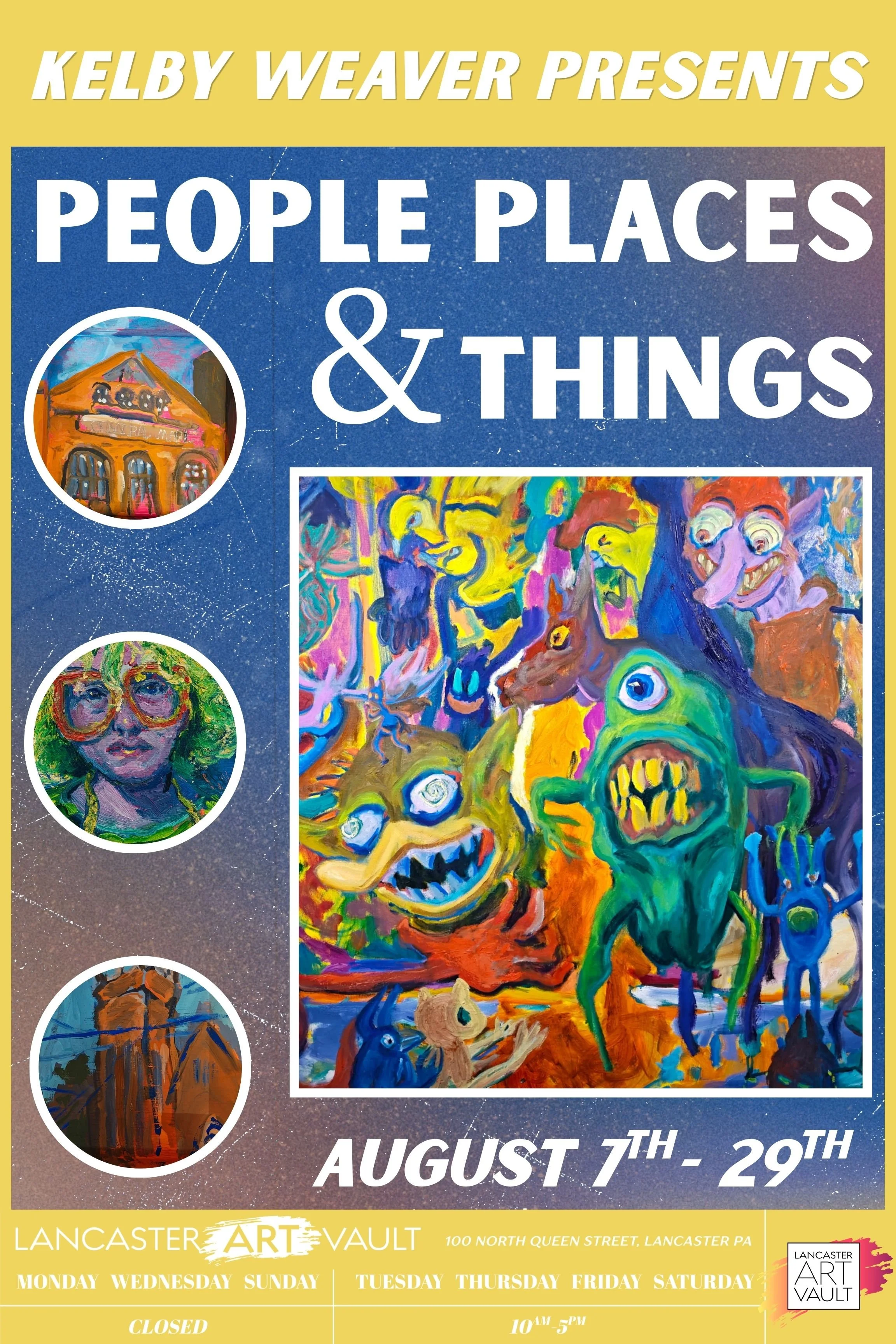 "People, Places and Things" by Resident Artist Kelby Weaver