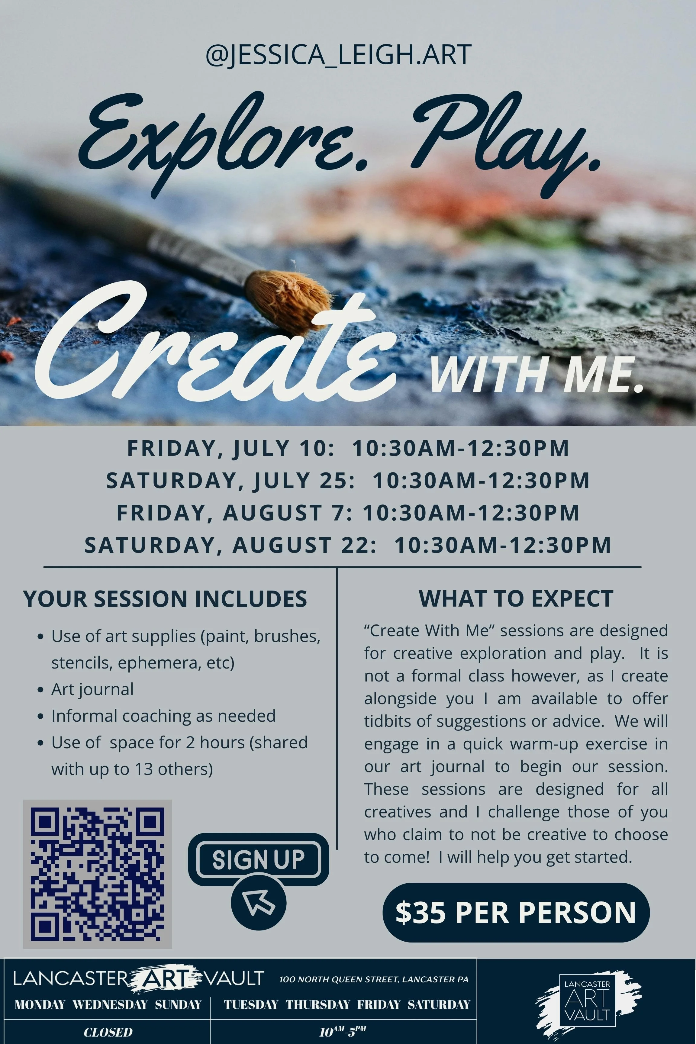 "Create With Me" with Resident Artist Jessica Shiner