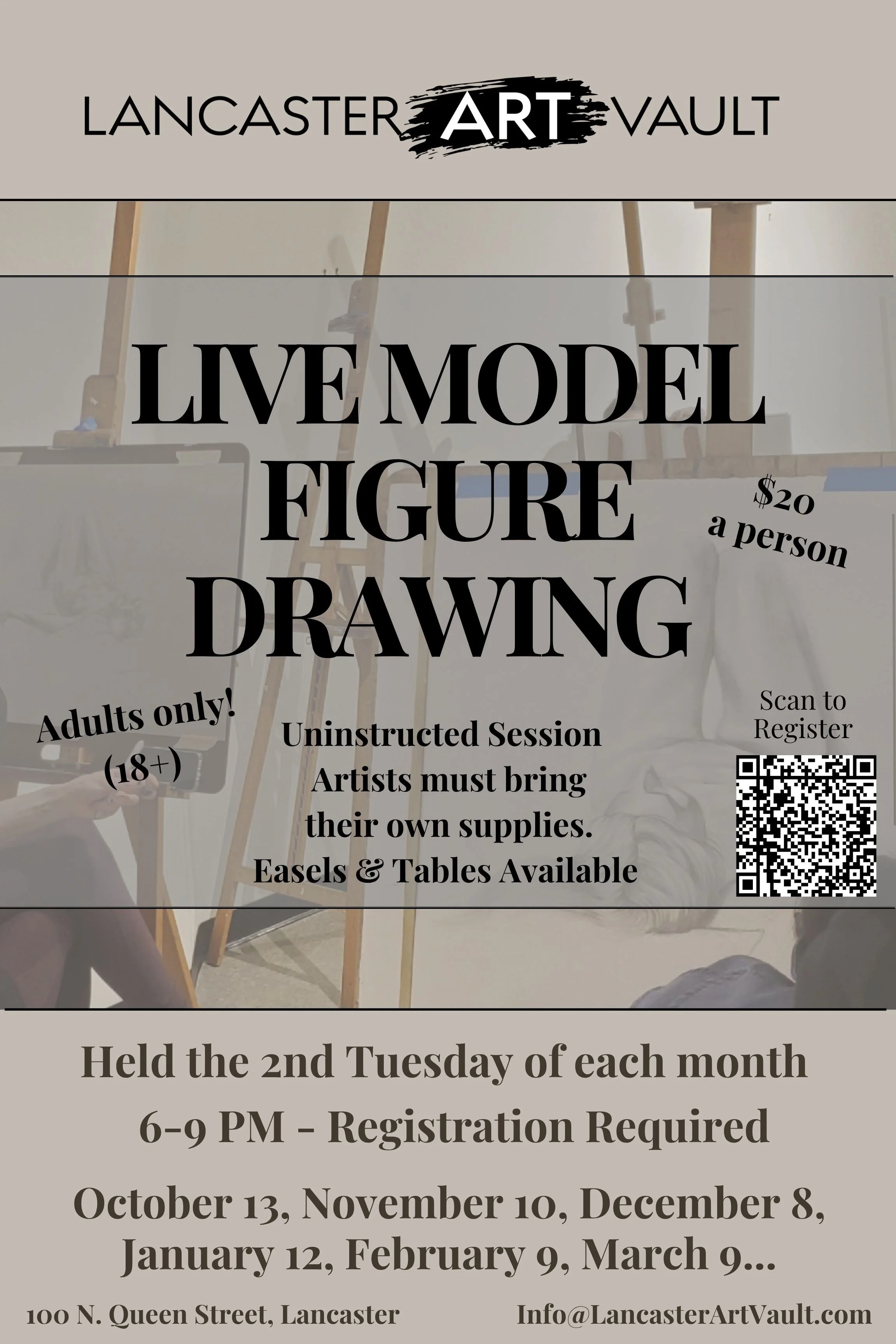 Live Model Figure Drawing