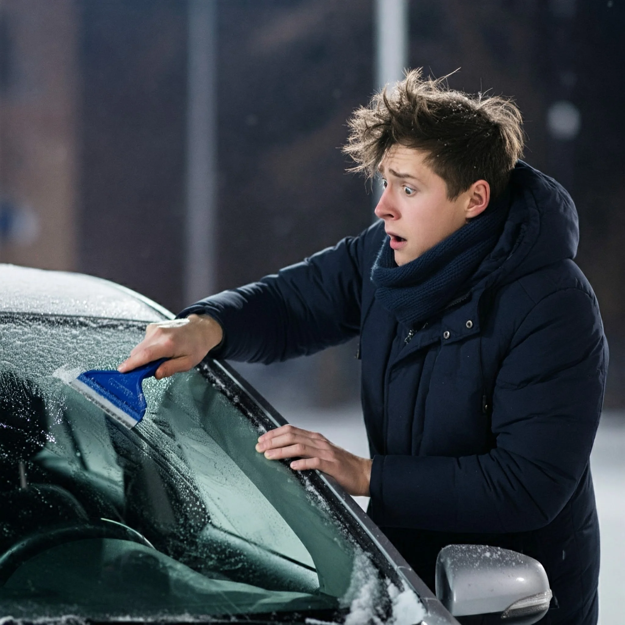 Getting your windshield winter ready.