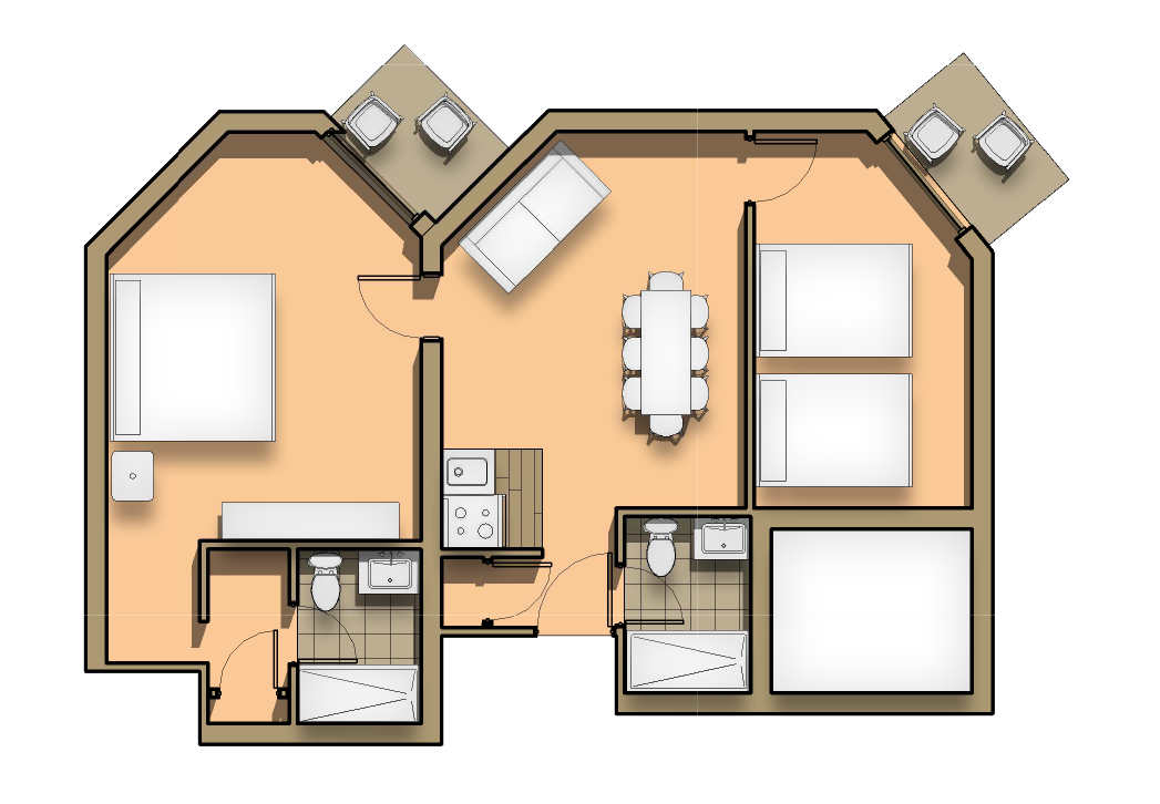 Two & ThreeBedroom Suites — Coronado